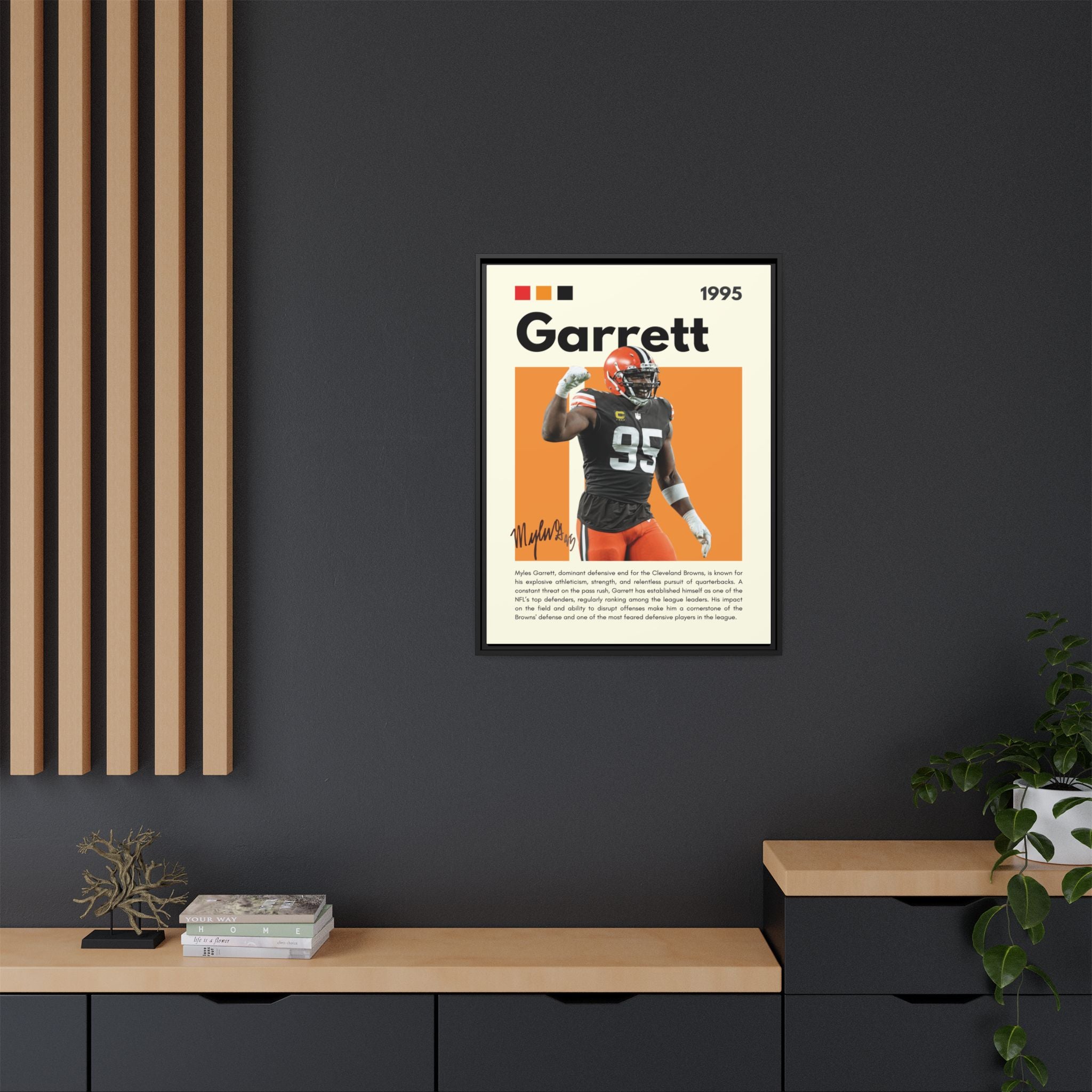 Myles Garrett: Beast of the Browns - Canvas Wall Art