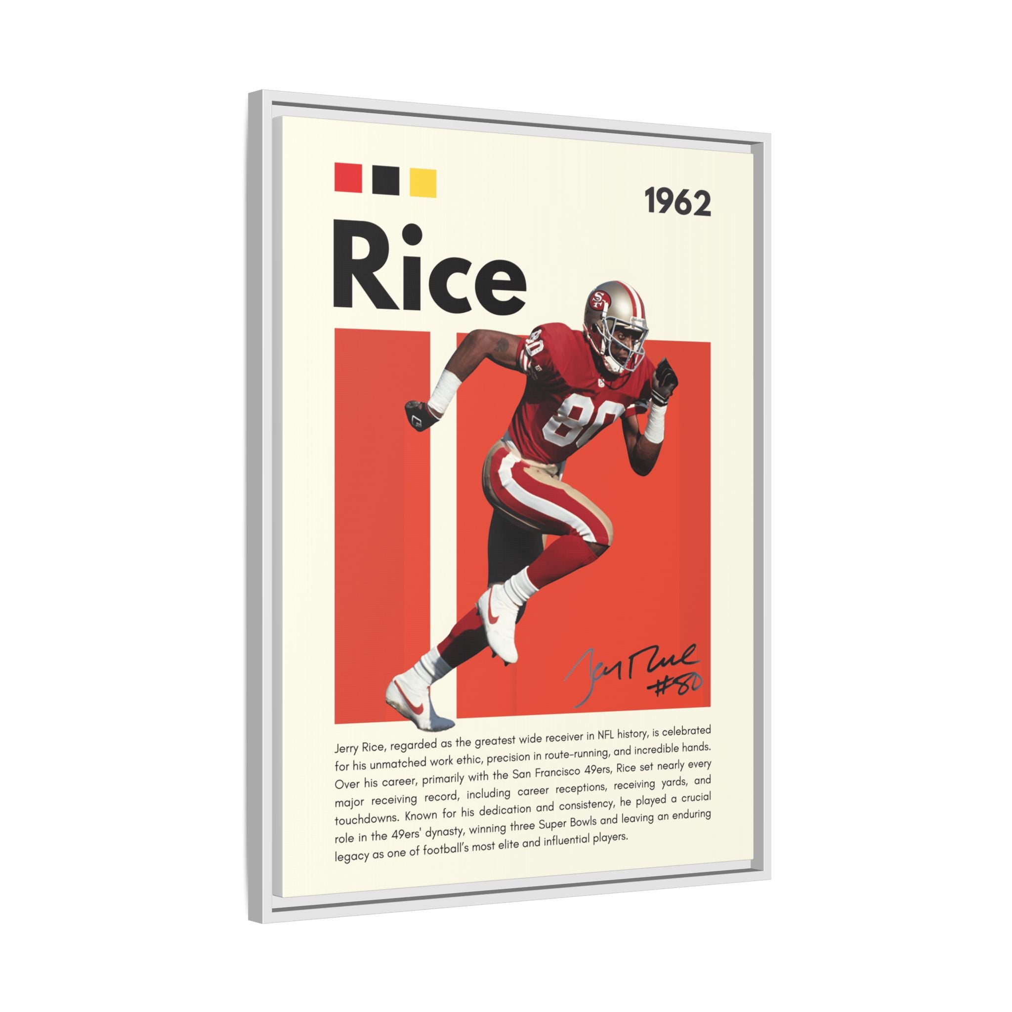 Jerry Rice: Gridiron Legend - Canvas Wall Art