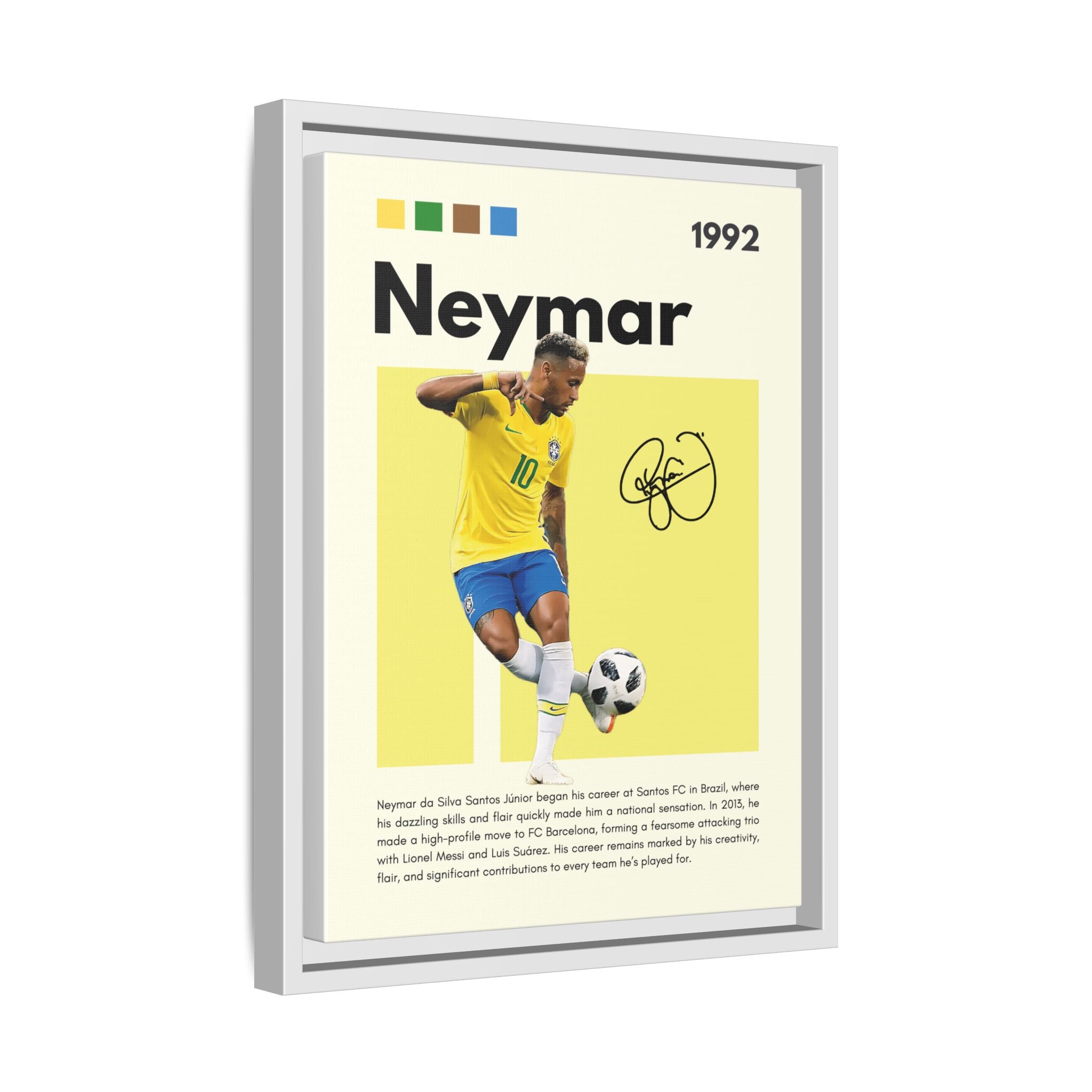 Neymar's Golden Moment - Canvas Wall Art