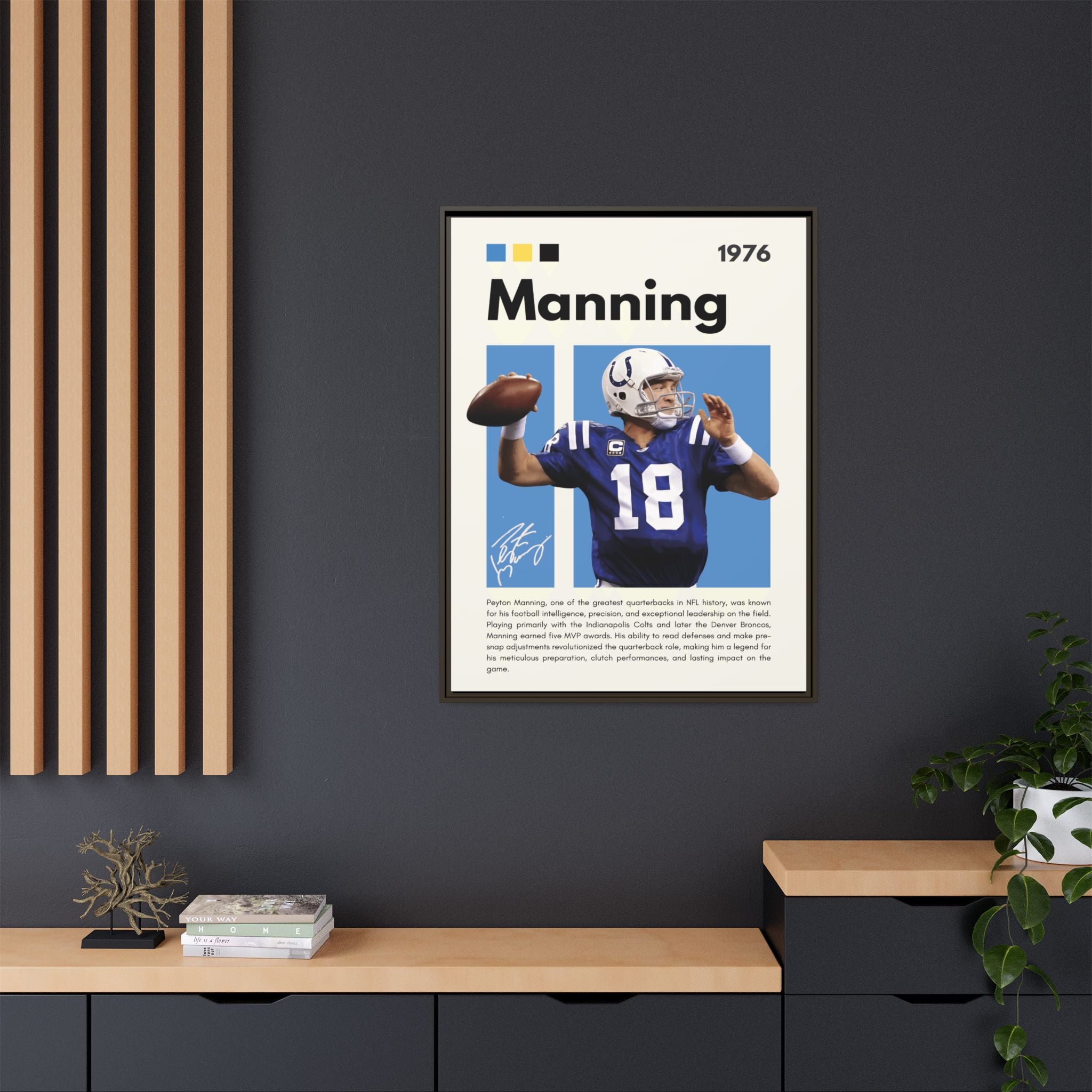 Peyton Manning: Gridiron Genius - Canvas Wall Art