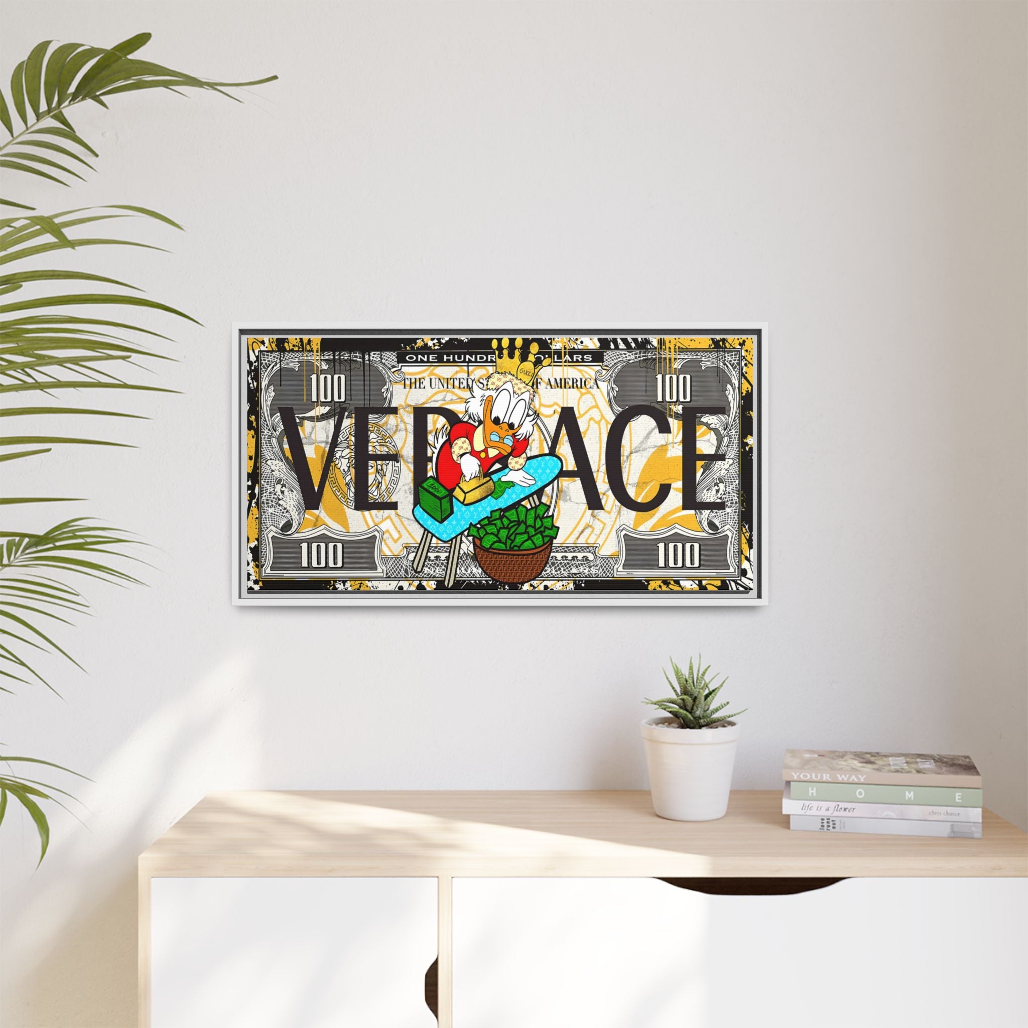 Duckonomics: Pop Art Currency Remix, Urban Financial Whimsy - Canvas Wall Art