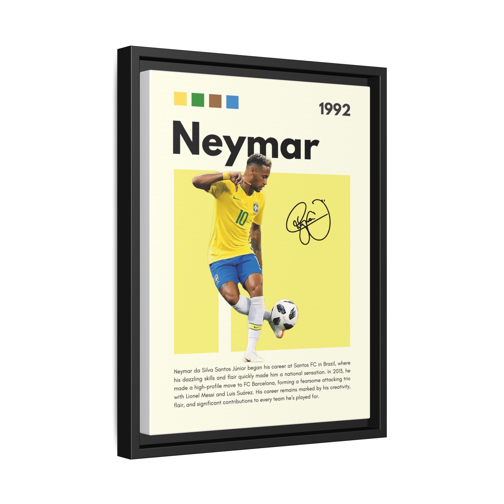 Neymar's Golden Moment - Canvas Wall Art