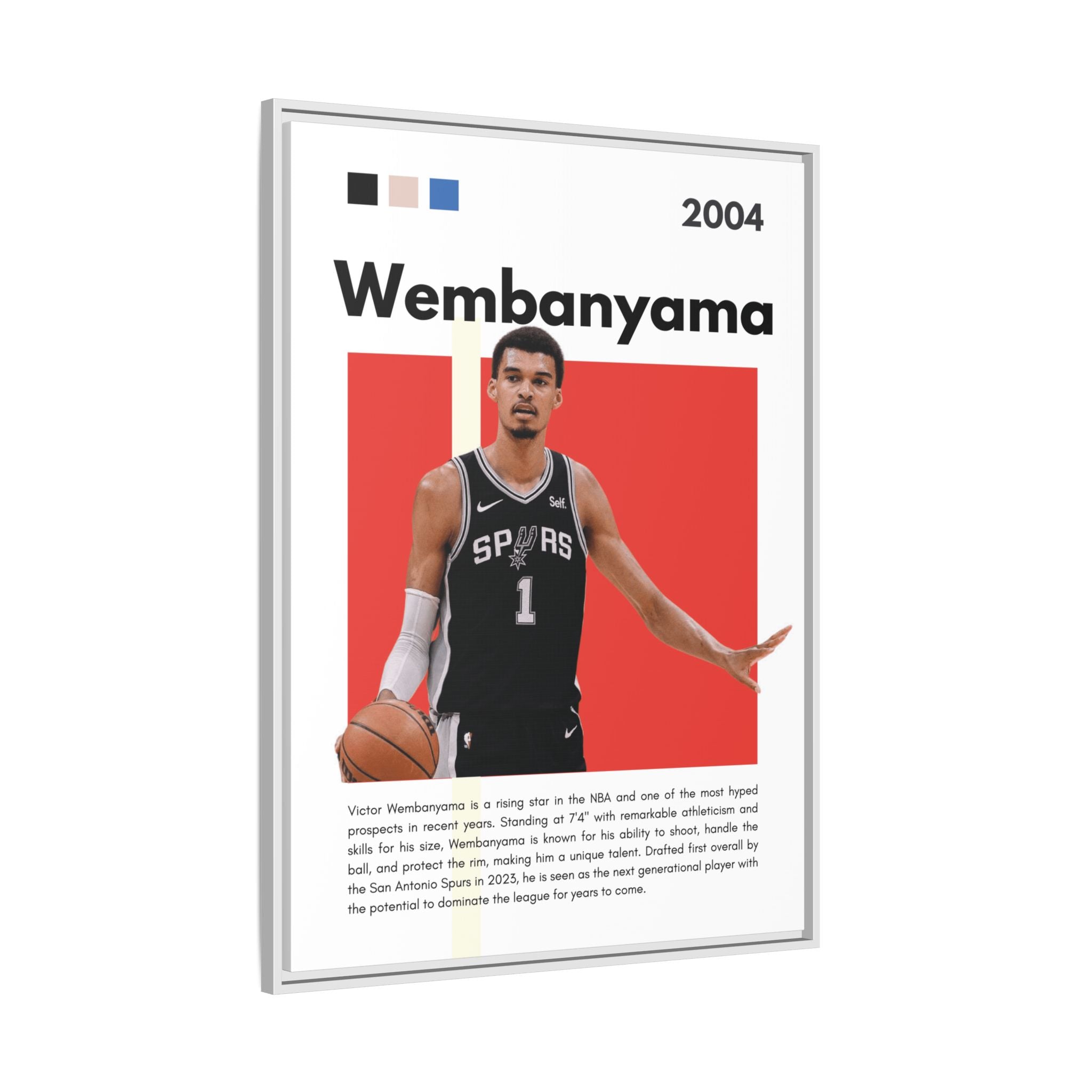 Wembanyama Rising - Canvas Wall Art