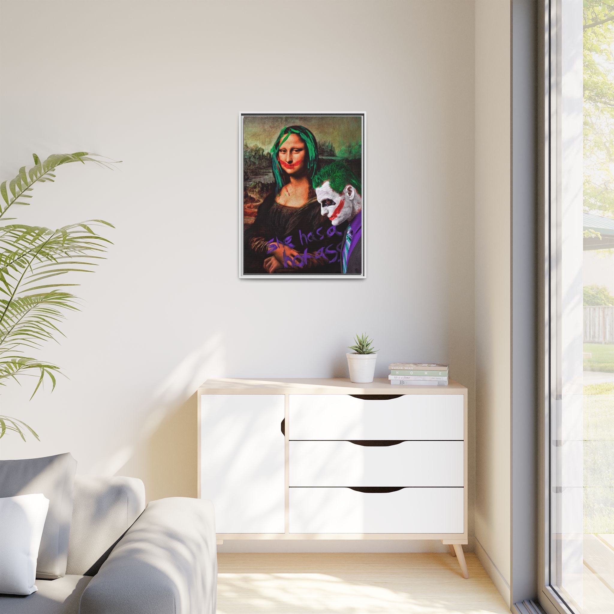 Mona Lisa Metamorphosis: Pop Culture Remix, Comic Book Reimagining - Canvas Wall Art