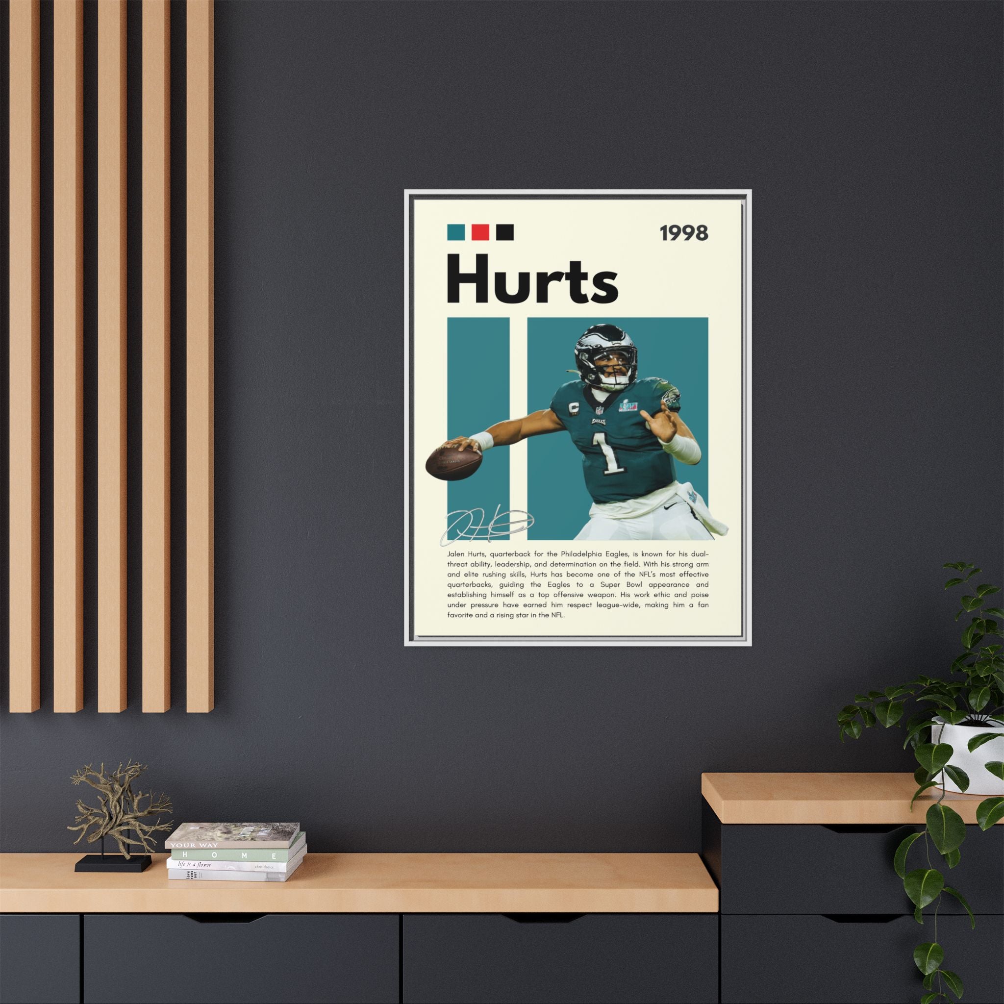 Quarterback's Triumph - Canvas Wall Art