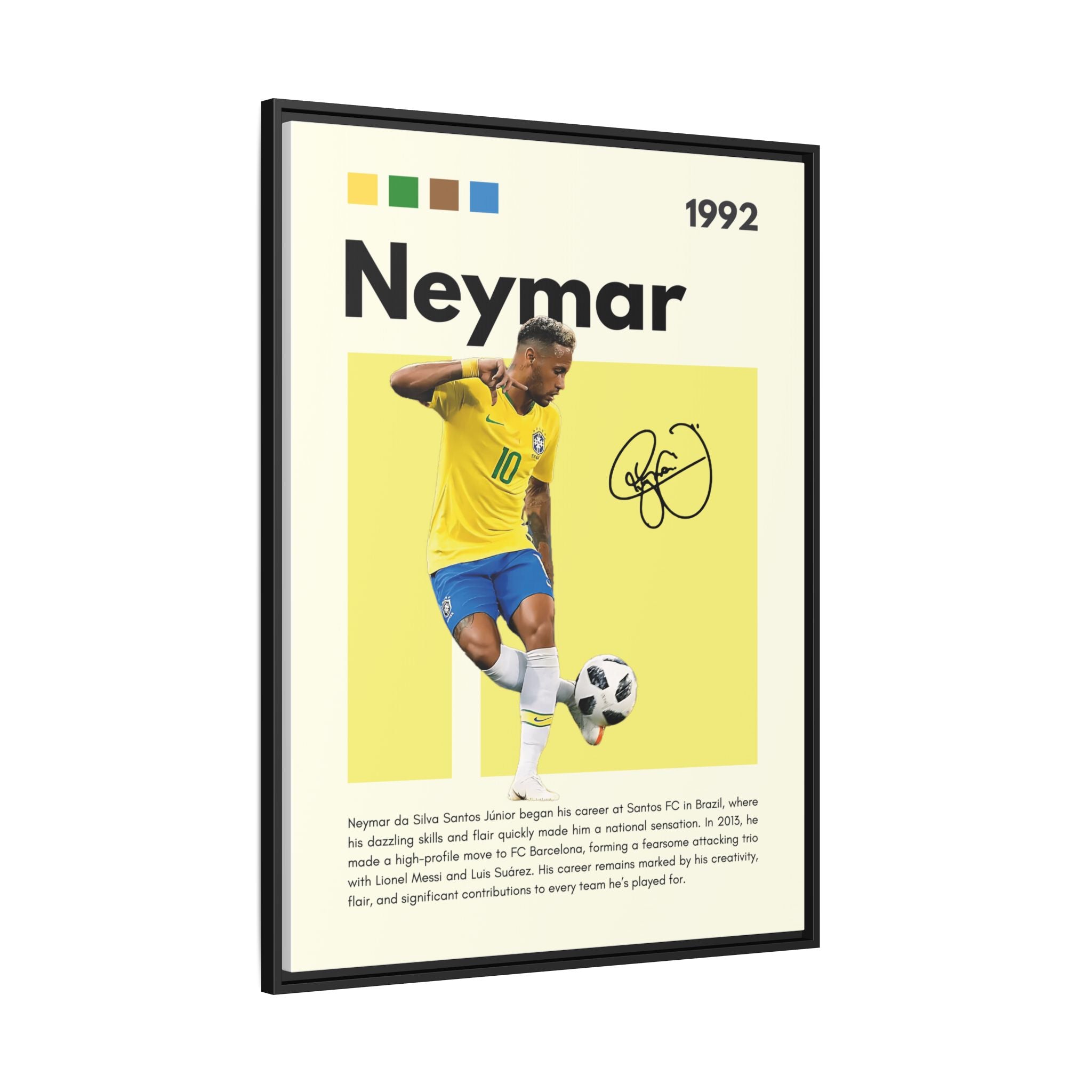 Neymar's Golden Moment - Canvas Wall Art