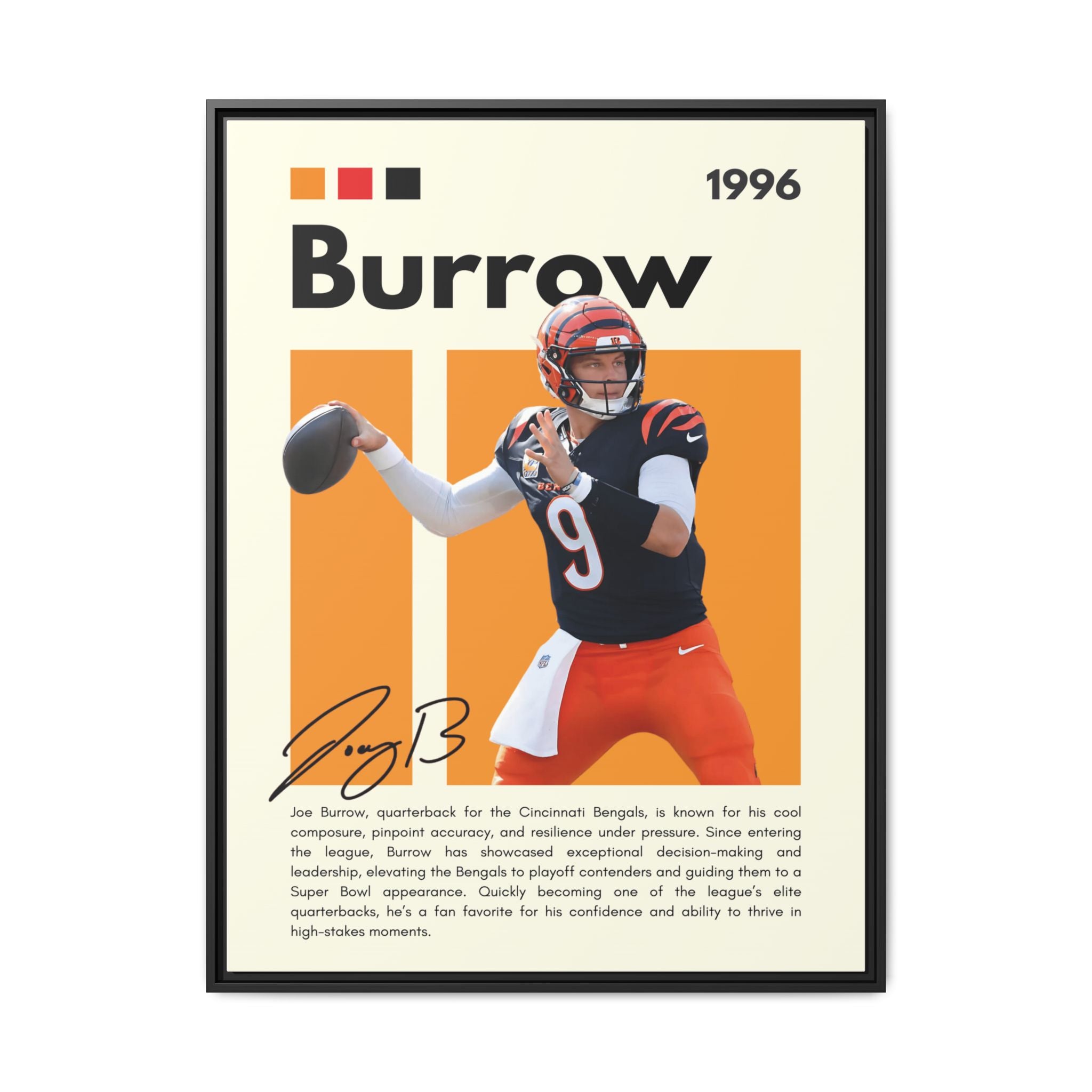 Bengals Blaze - Canvas Wall Art