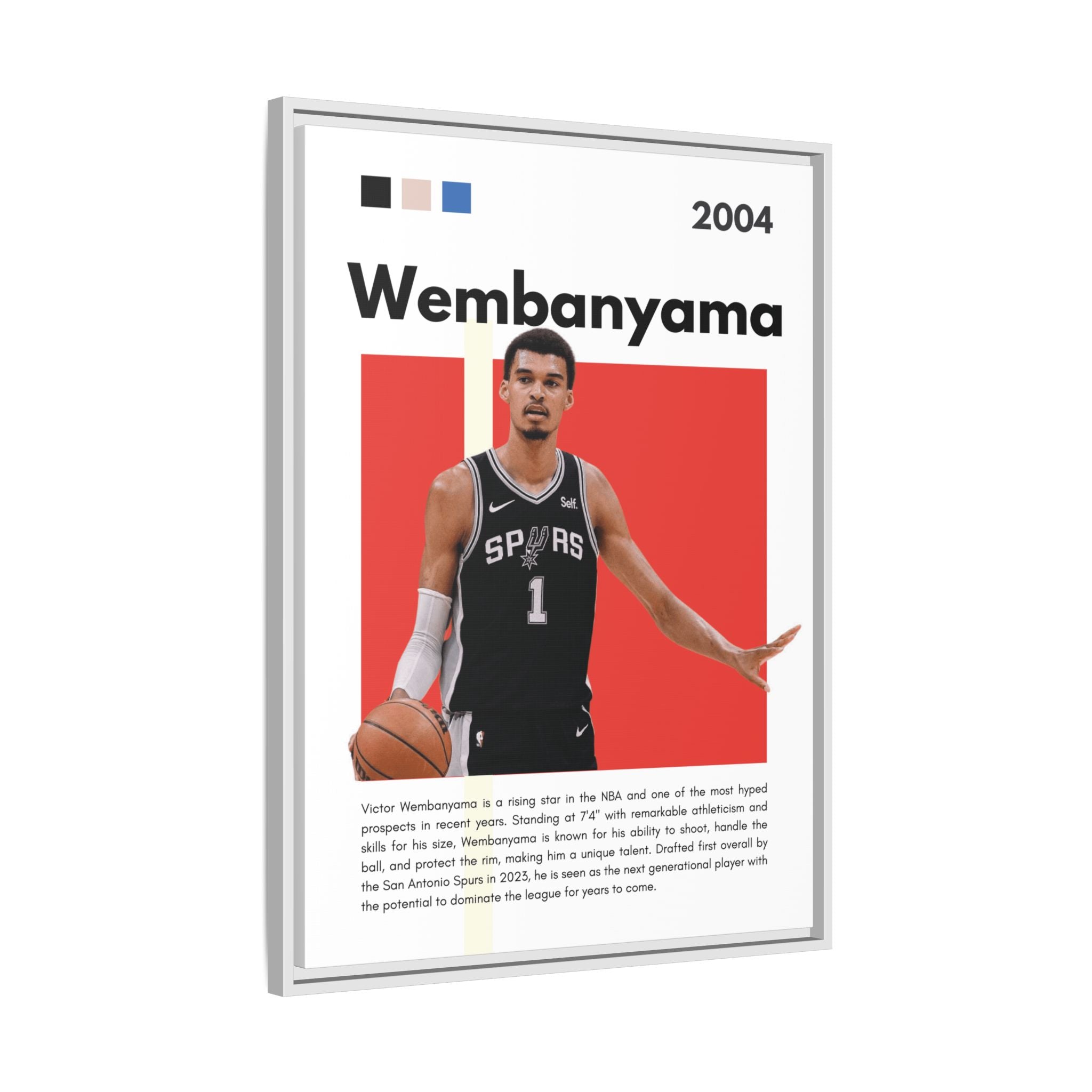 Wembanyama Rising - Canvas Wall Art