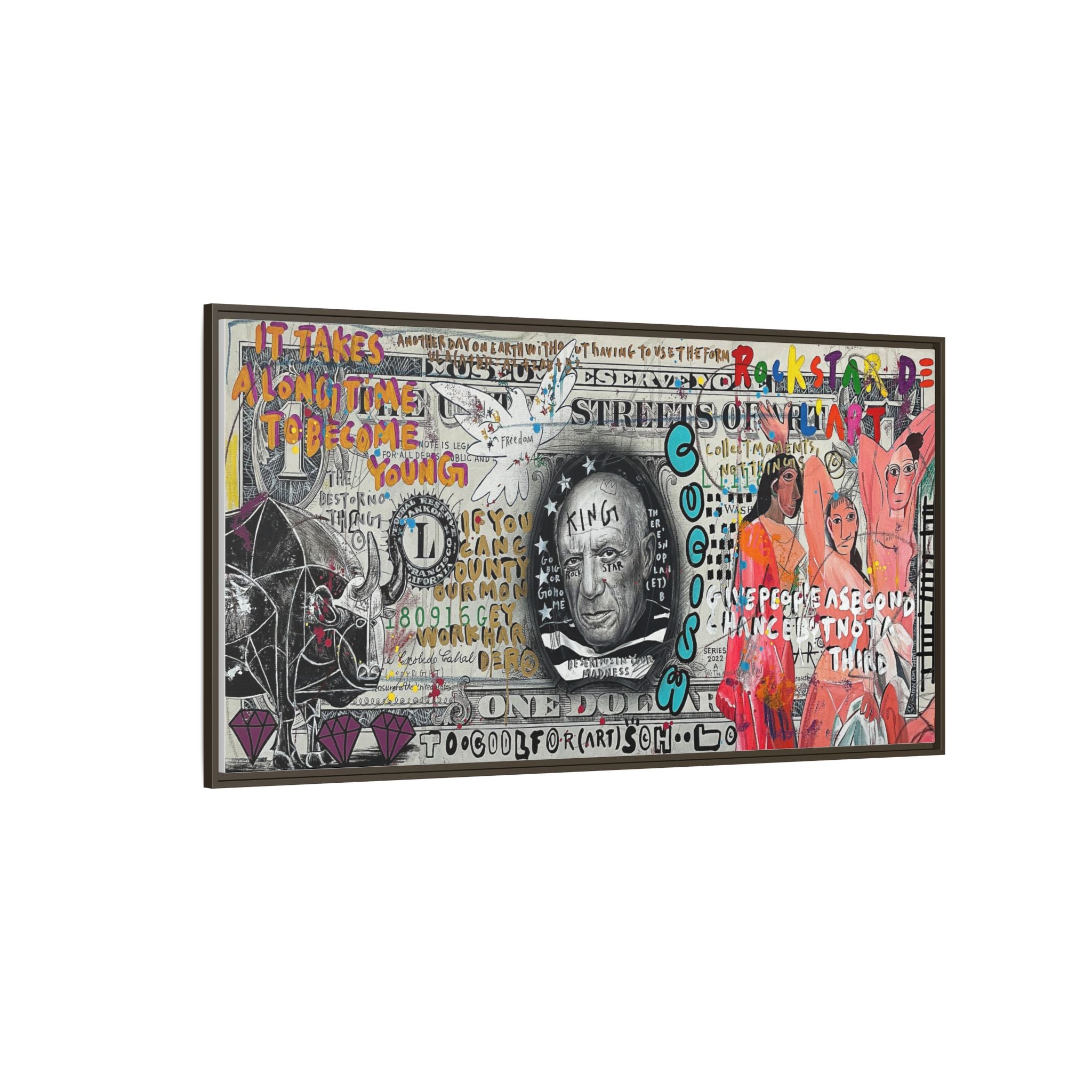 Cultural Remix: Pop Art Portrait, Street Art Legacy, Contemporary Expression - Canvas Wall Art