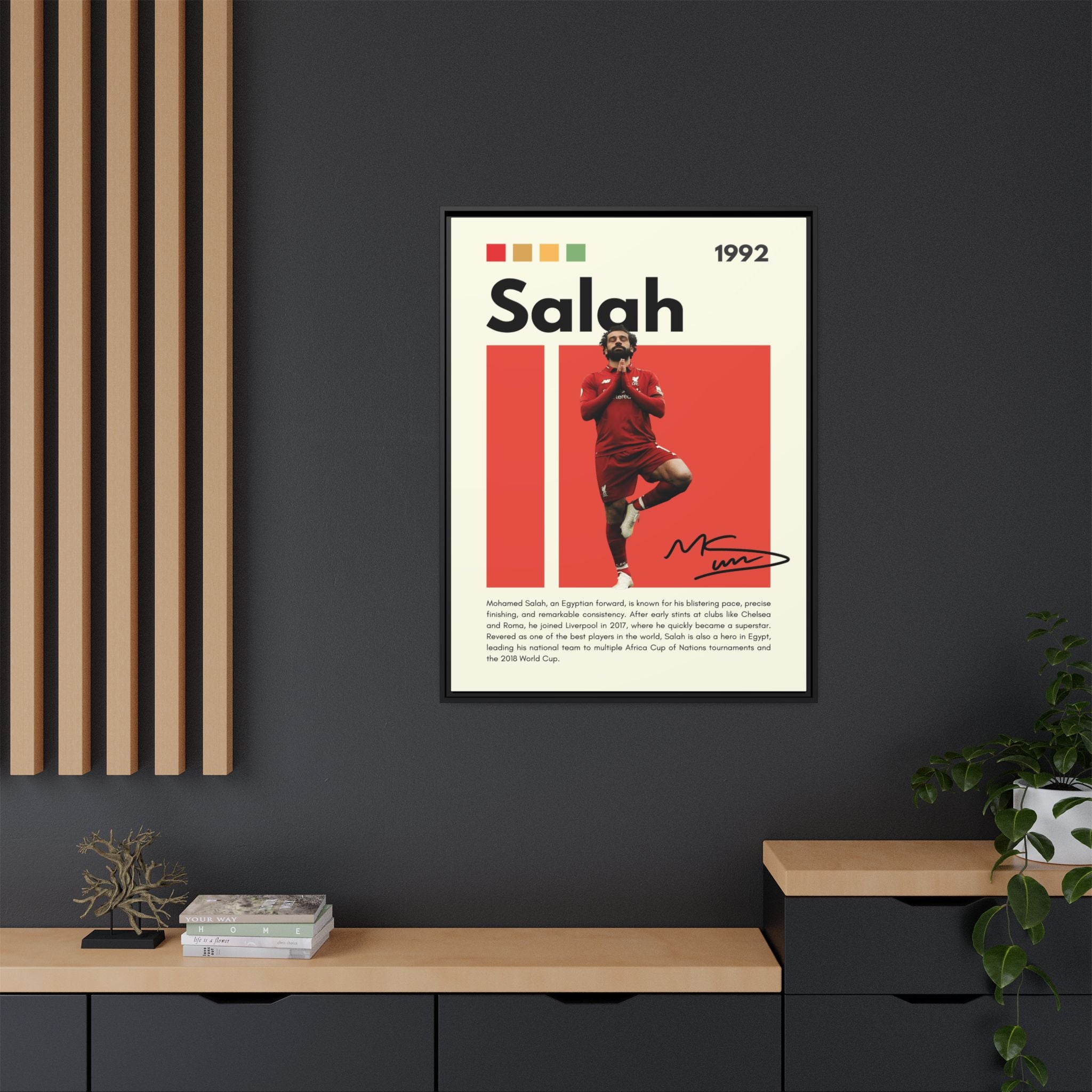 Mohamed Salah: Liverpool Legend
Egyptian King of Football
Salah's Blazing Red Journey
Iconic Forward - Canvas Wall Art