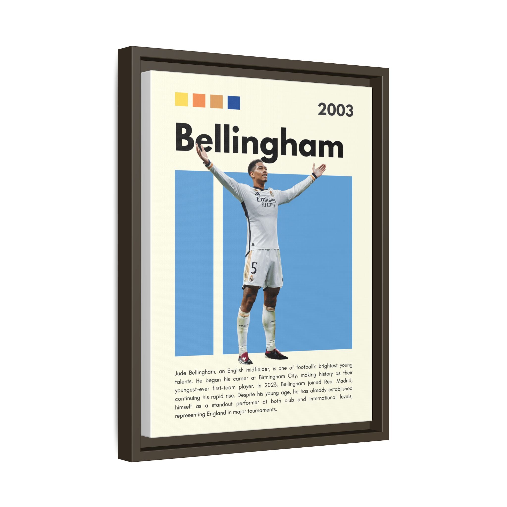 Jude Bellingham: Rising Star - Canvas Wall Art