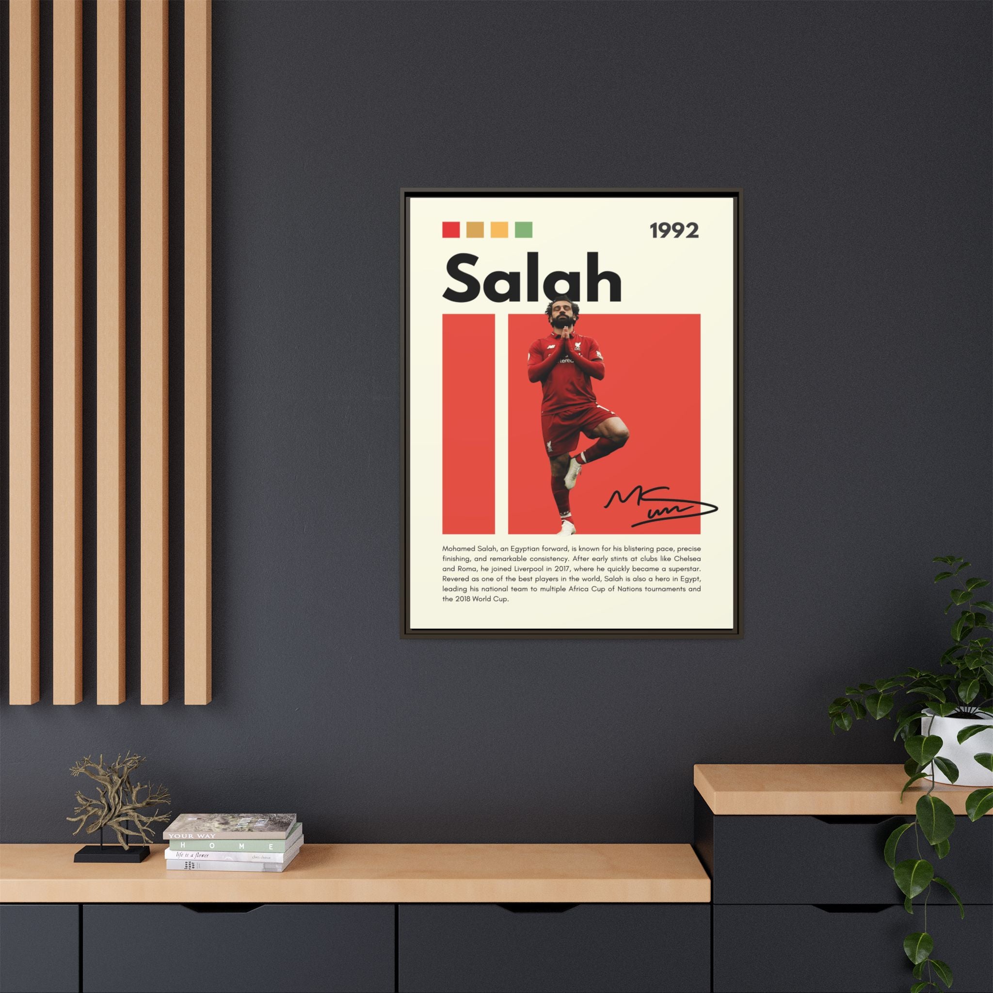 Mohamed Salah: Liverpool Legend
Egyptian King of Football
Salah's Blazing Red Journey
Iconic Forward - Canvas Wall Art