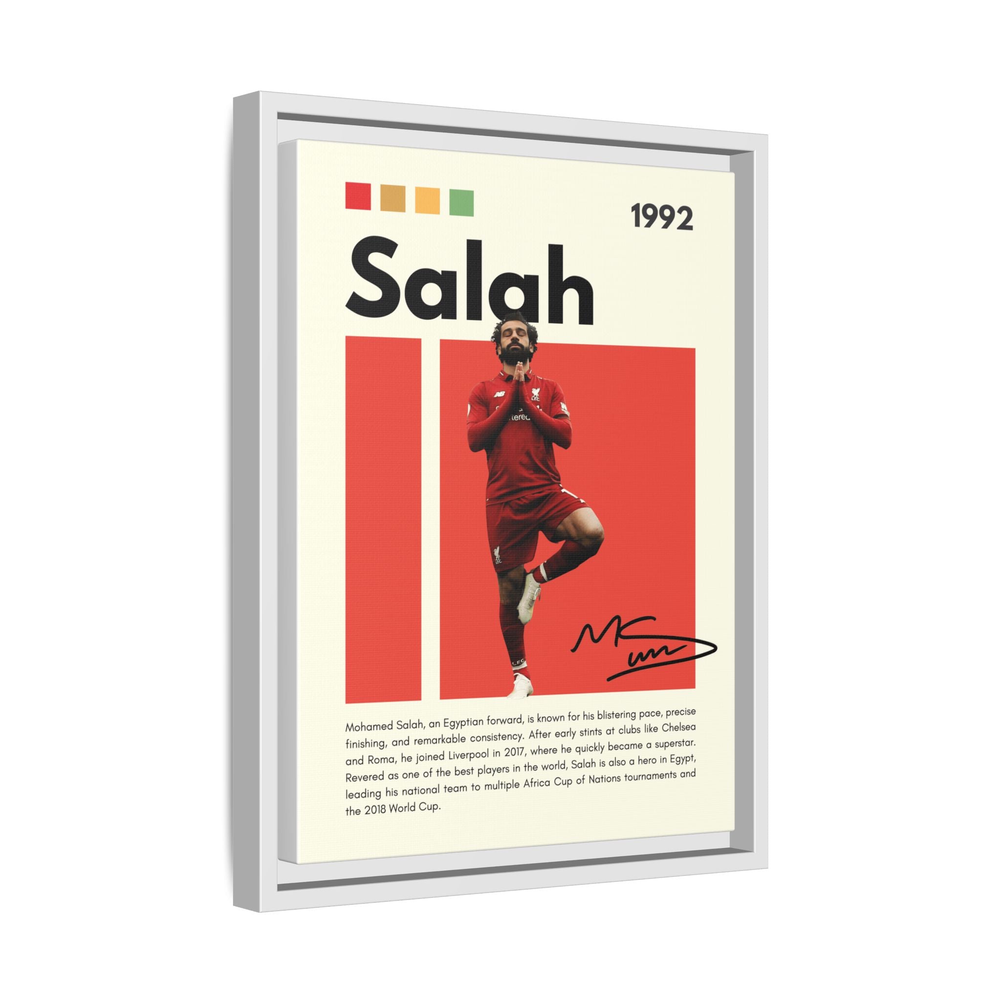 Mohamed Salah: Liverpool Legend
Egyptian King of Football
Salah's Blazing Red Journey
Iconic Forward - Canvas Wall Art