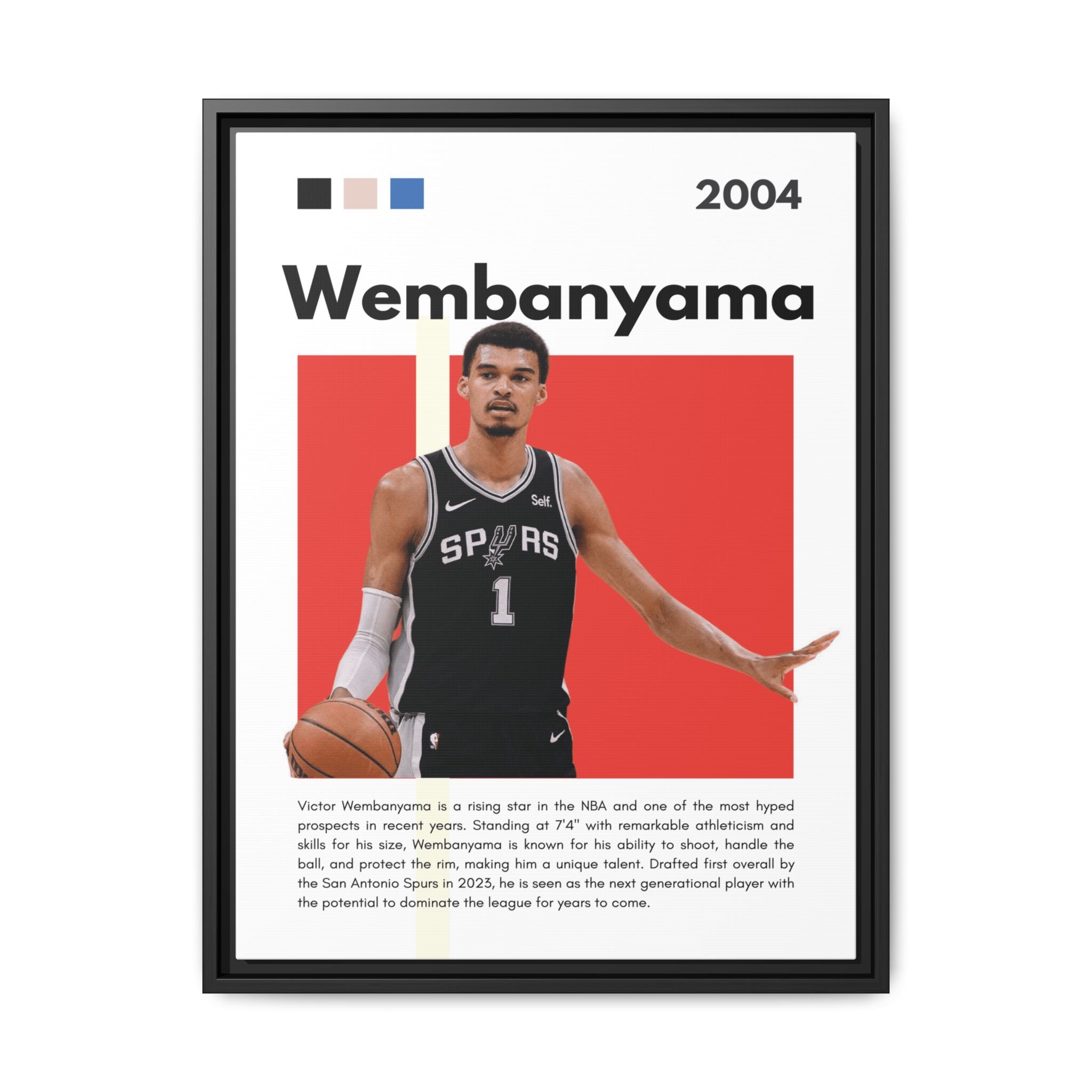 Wembanyama Rising - Canvas Wall Art