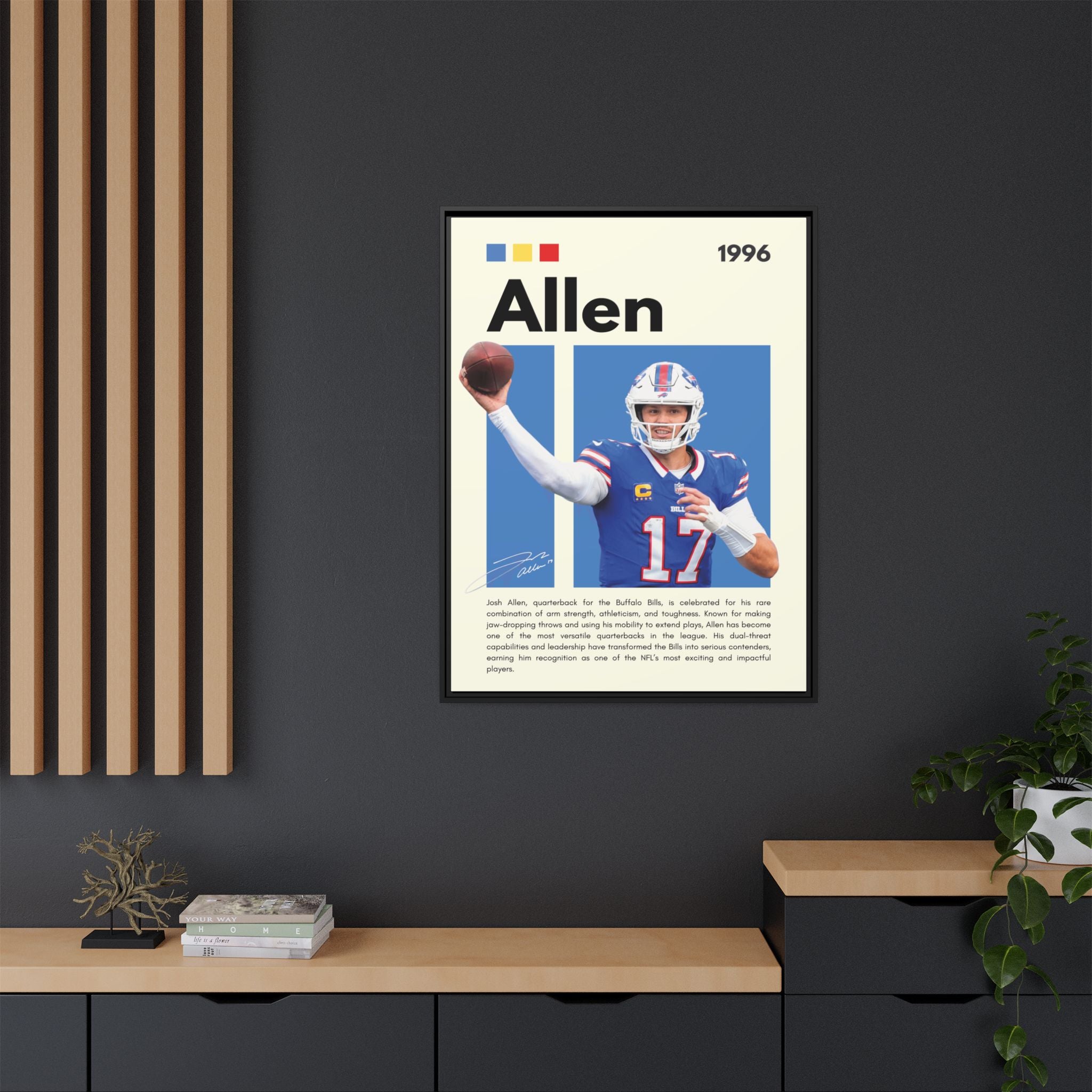 Josh Allen - Canvas Wall Art