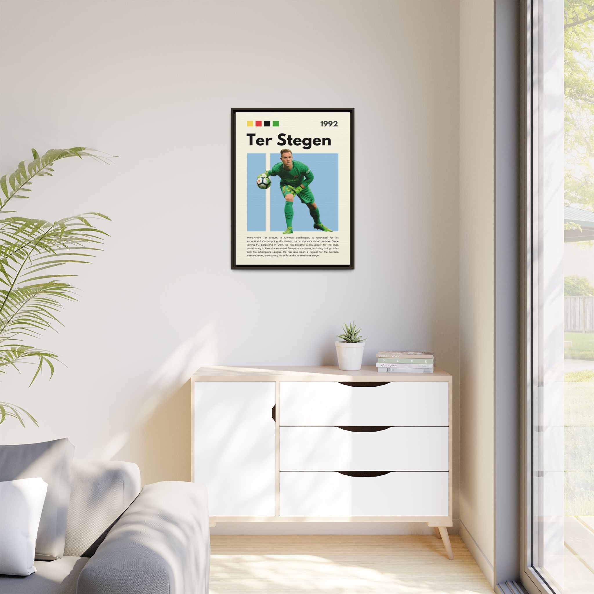 Ter Stegen: Guardian of Barcelona - Canvas Wall Art
