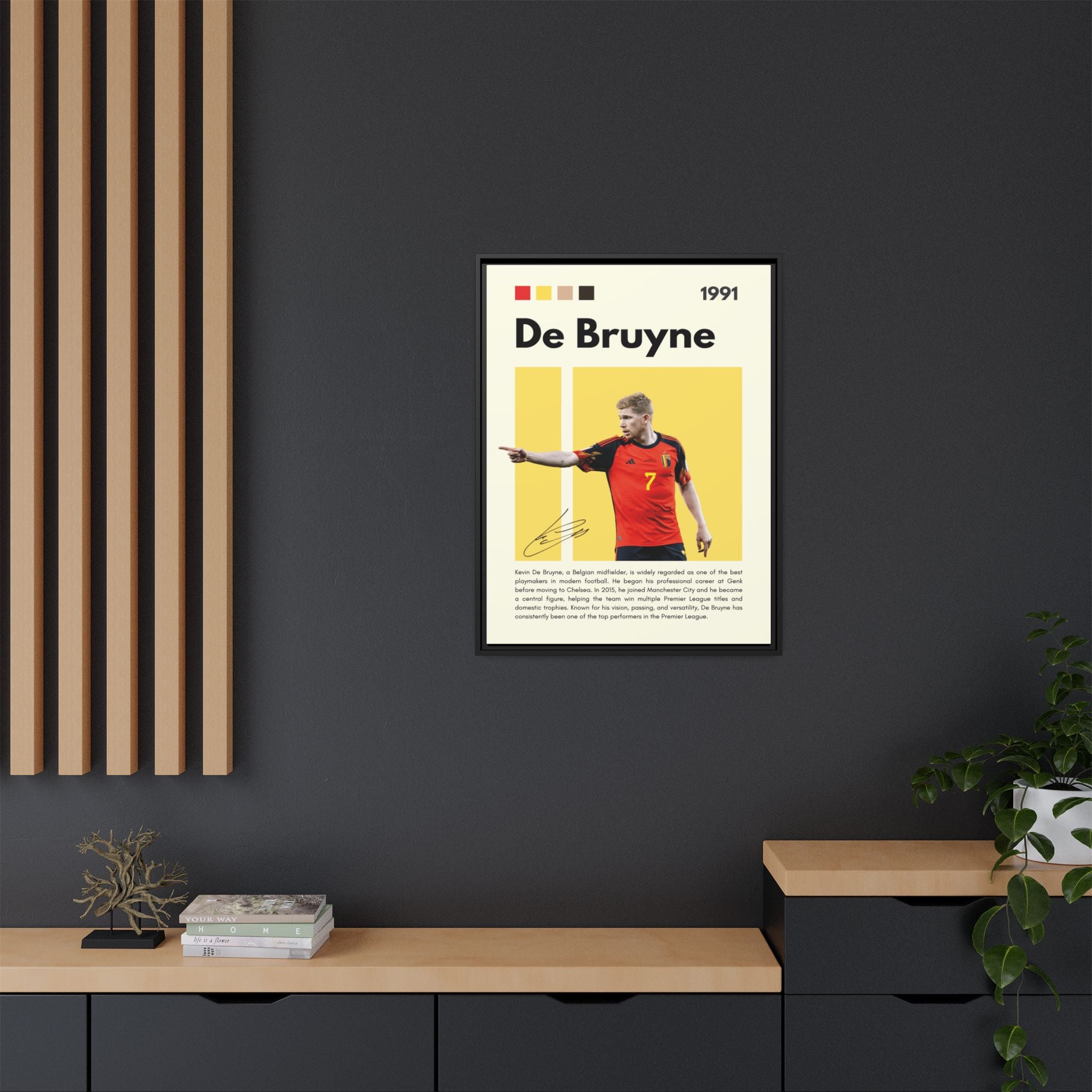 De Bruyne: Football's Maestro - Canvas Wall Art