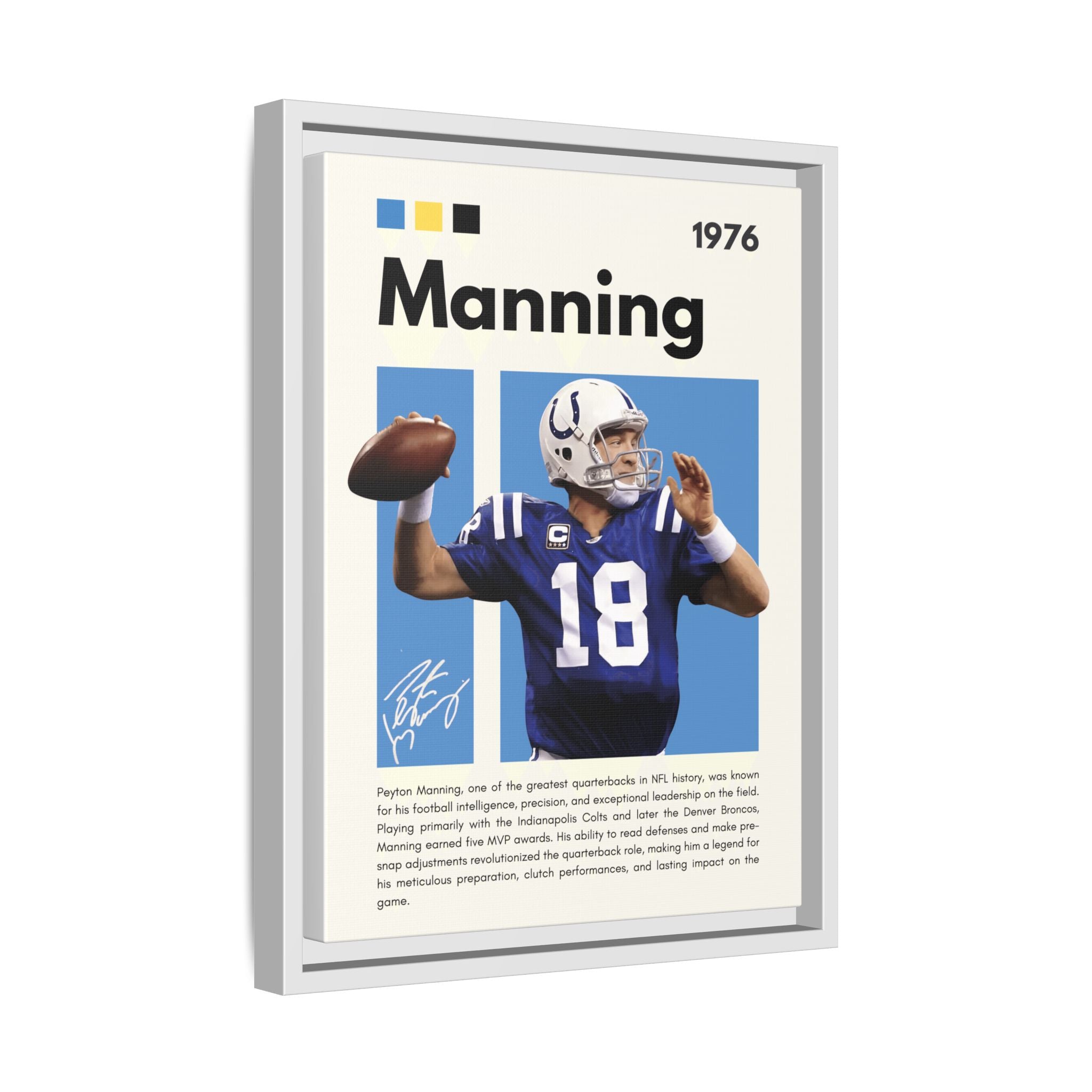 Peyton Manning: Gridiron Genius - Canvas Wall Art
