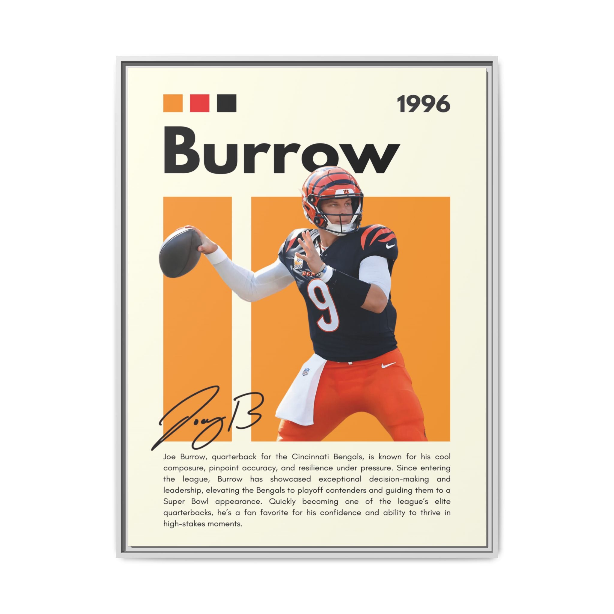 Bengals Blaze - Canvas Wall Art