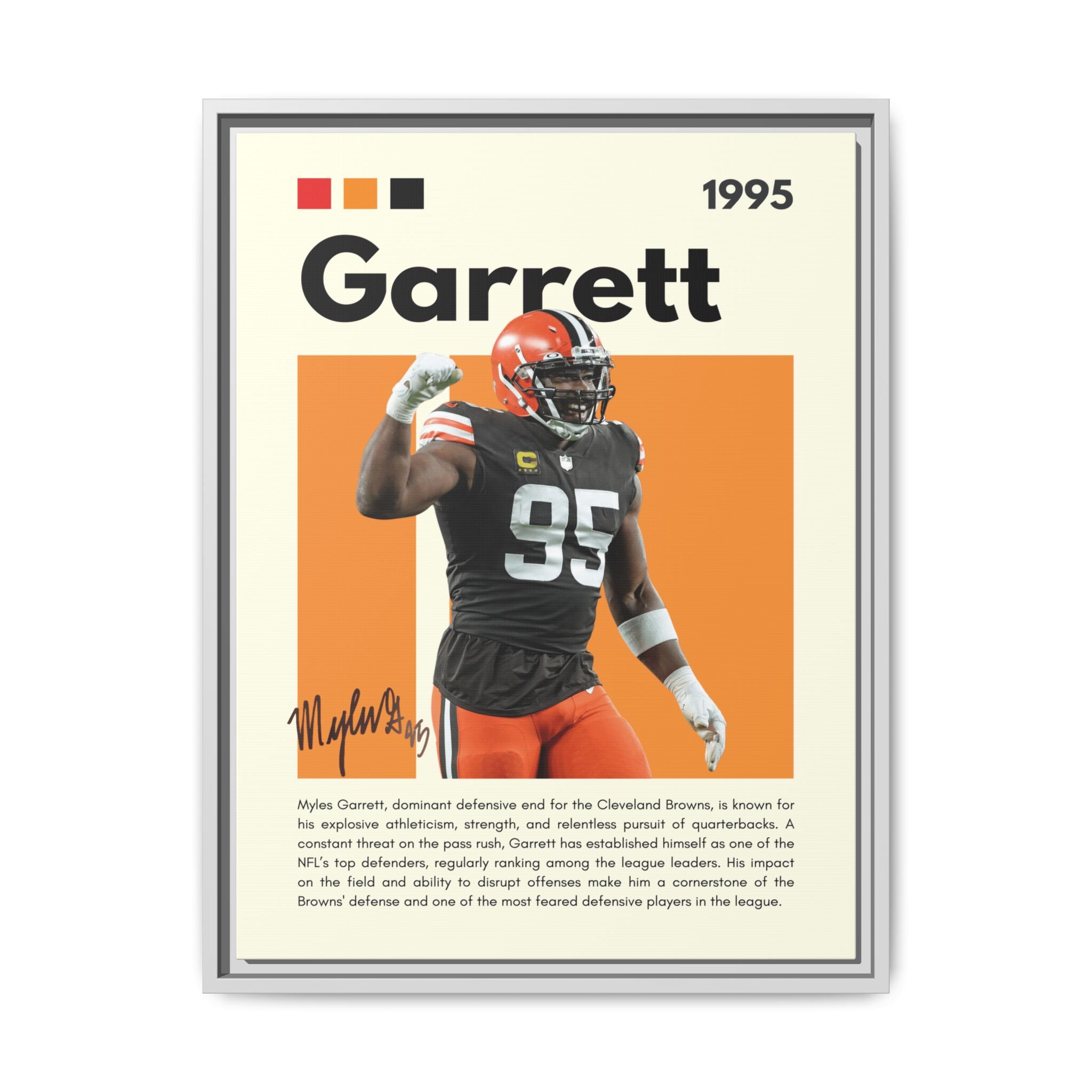 Myles Garrett: Beast of the Browns - Canvas Wall Art