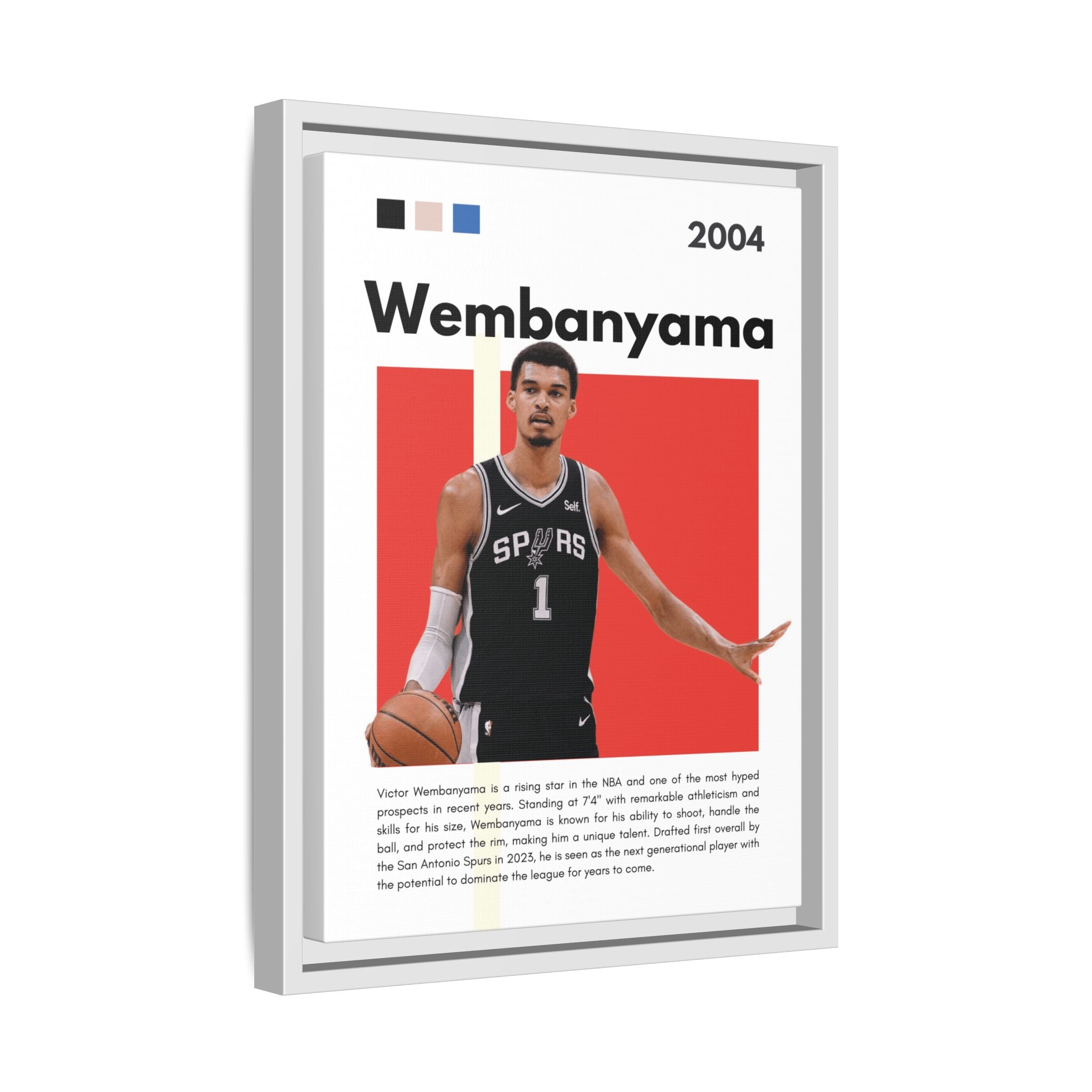 Wembanyama Rising - Canvas Wall Art