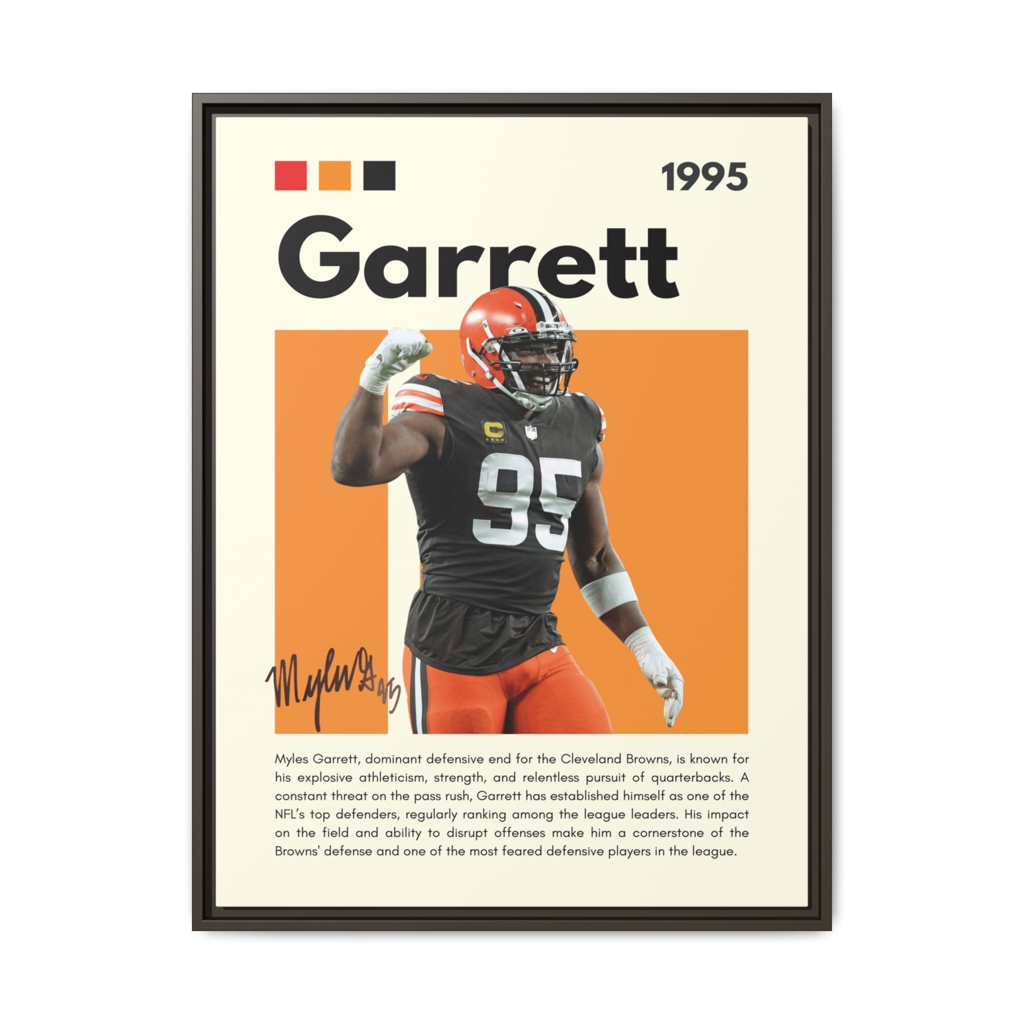 Myles Garrett: Beast of the Browns - Canvas Wall Art