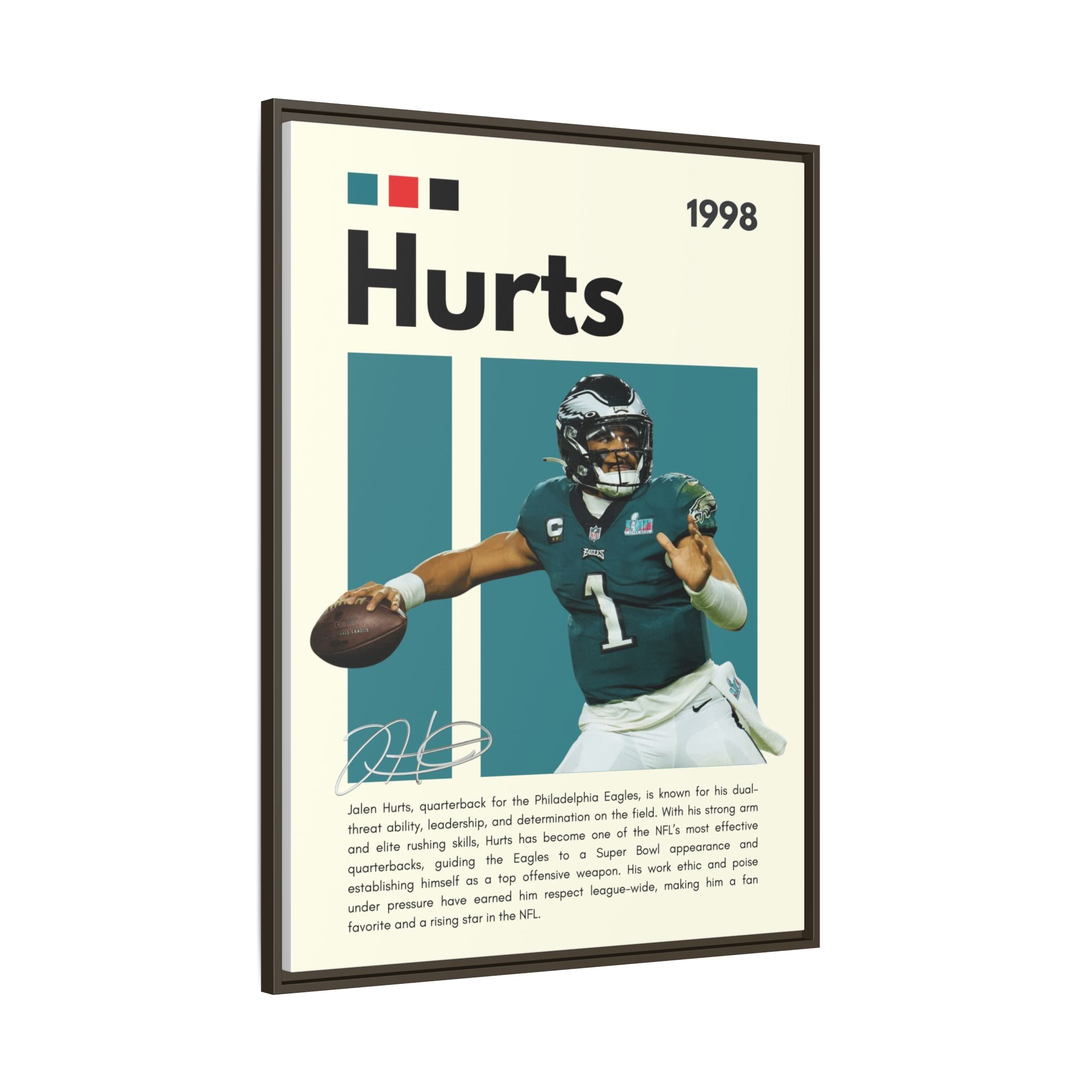 Quarterback's Triumph - Canvas Wall Art