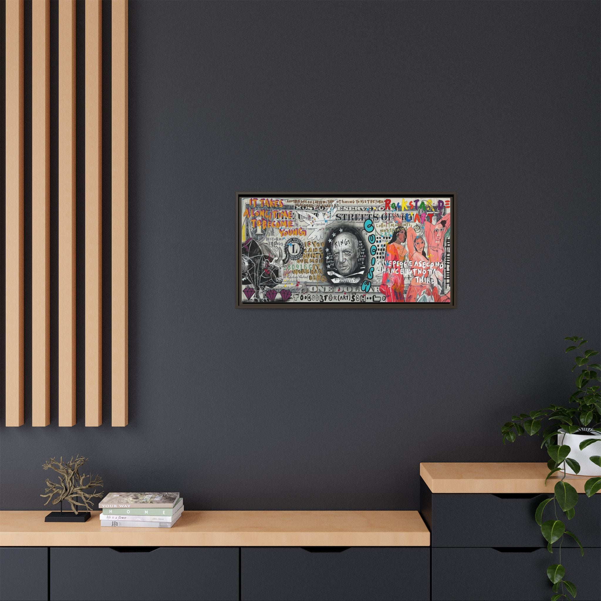 Cultural Remix: Pop Art Portrait, Street Art Legacy, Contemporary Expression - Canvas Wall Art