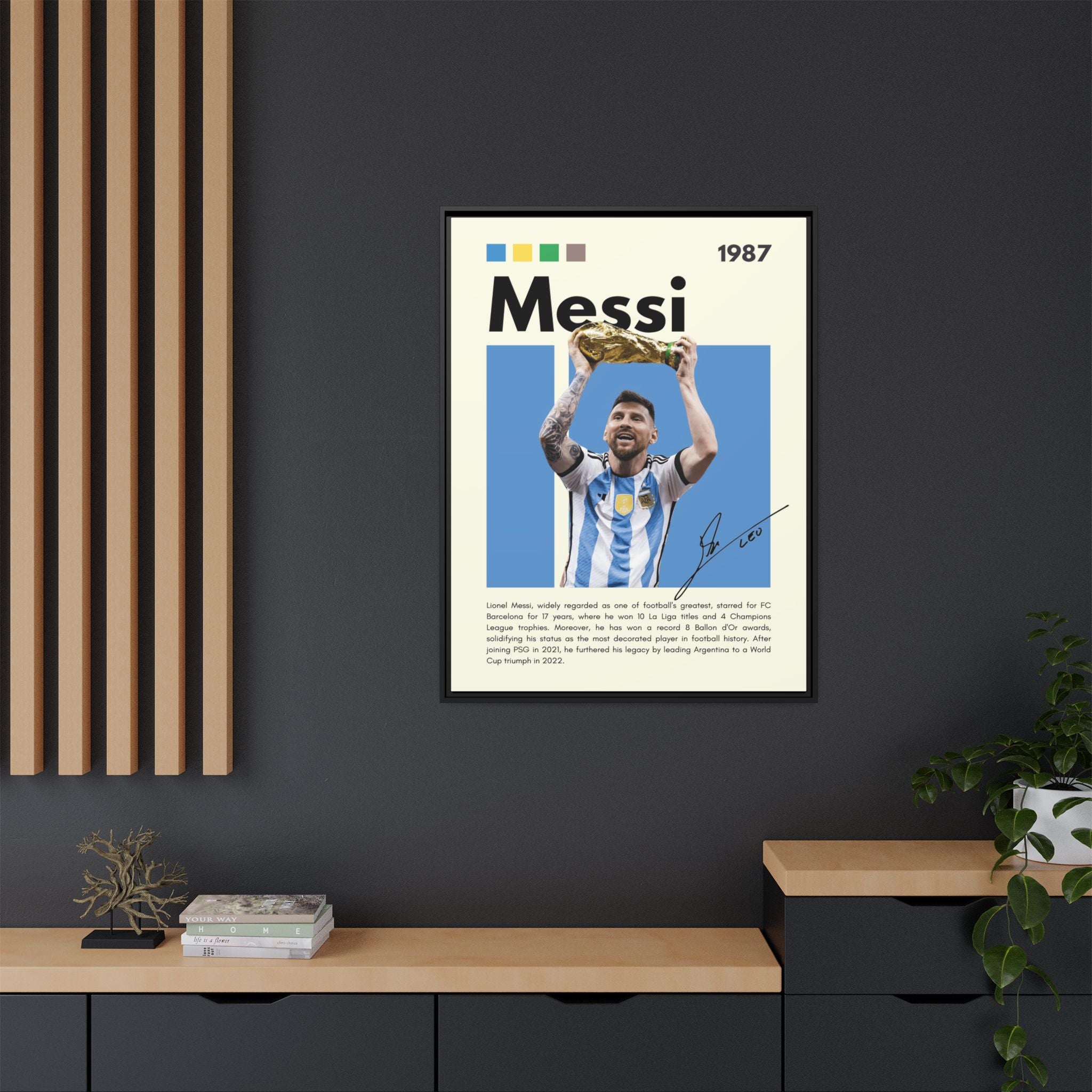 Messi's Triumph - Canvas Wall Art