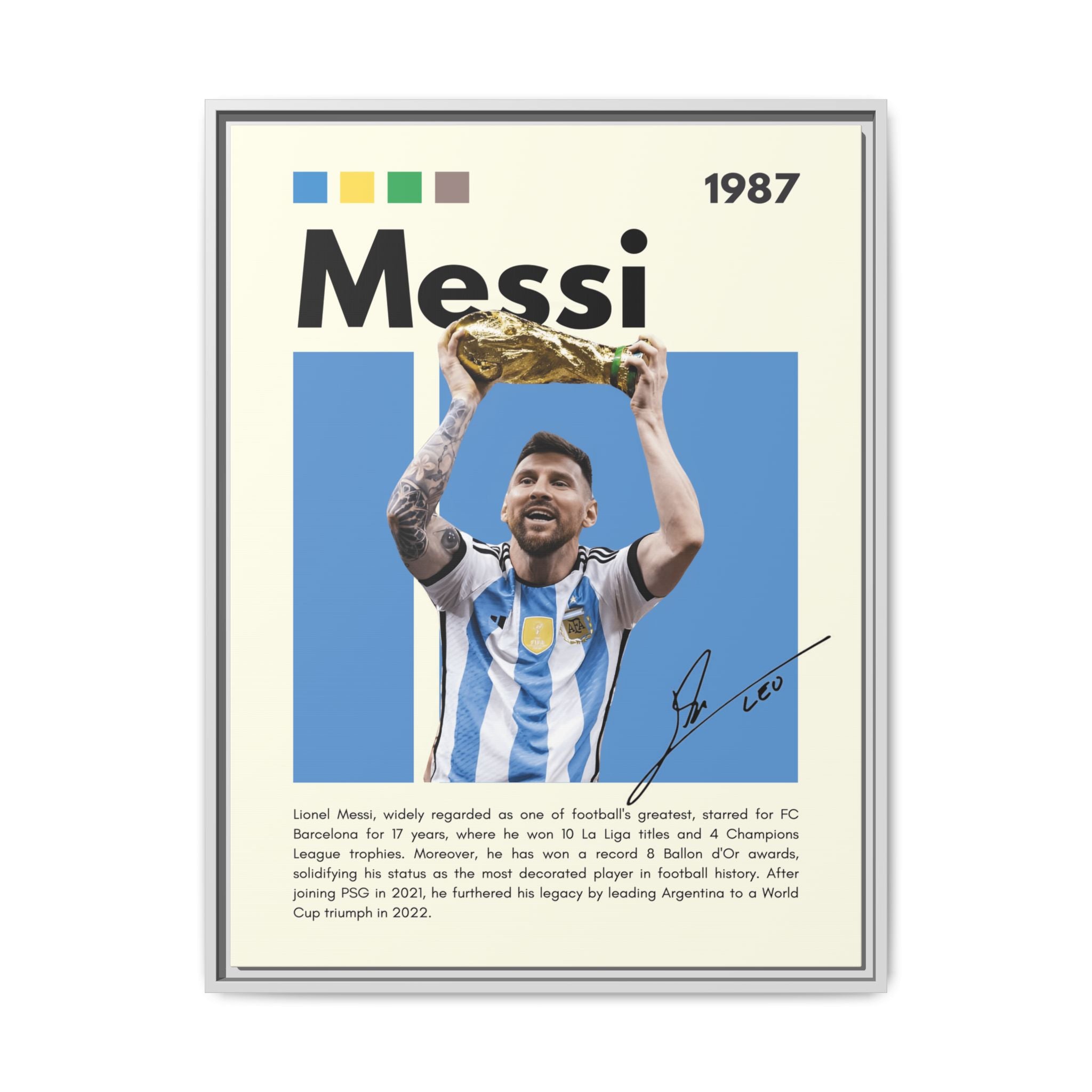 Messi's Triumph - Canvas Wall Art