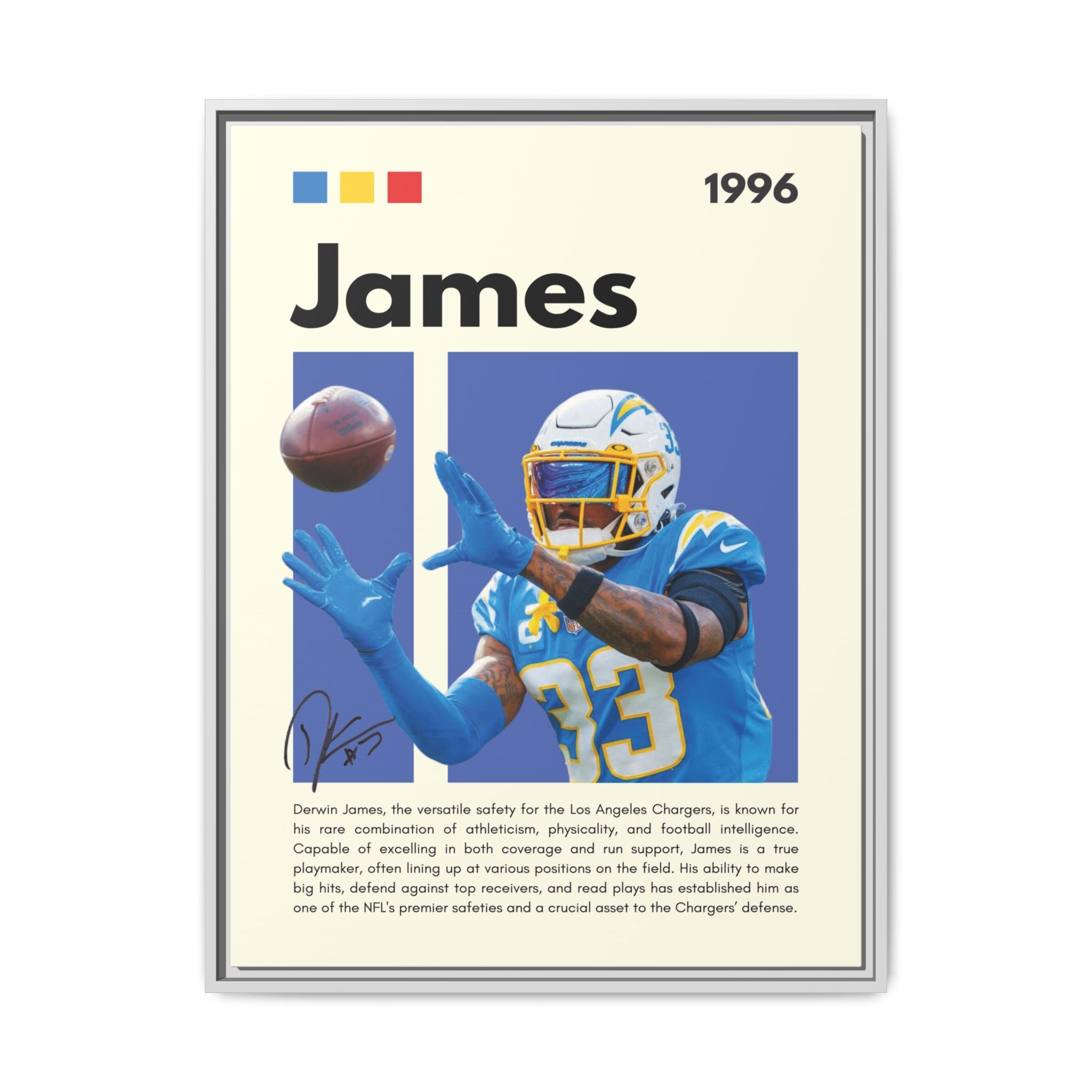 Derwin's Defensive Dominance - Canvas Wall Art