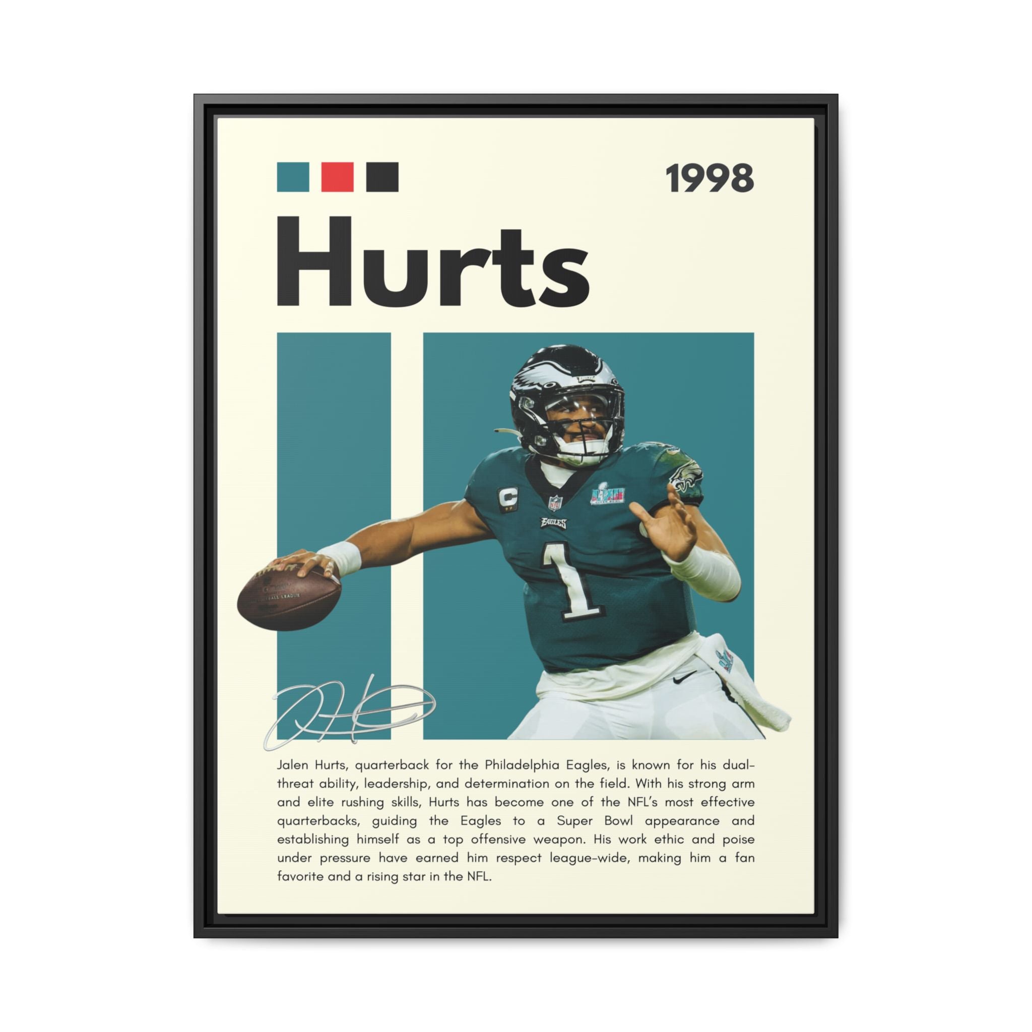 Quarterback's Triumph - Canvas Wall Art