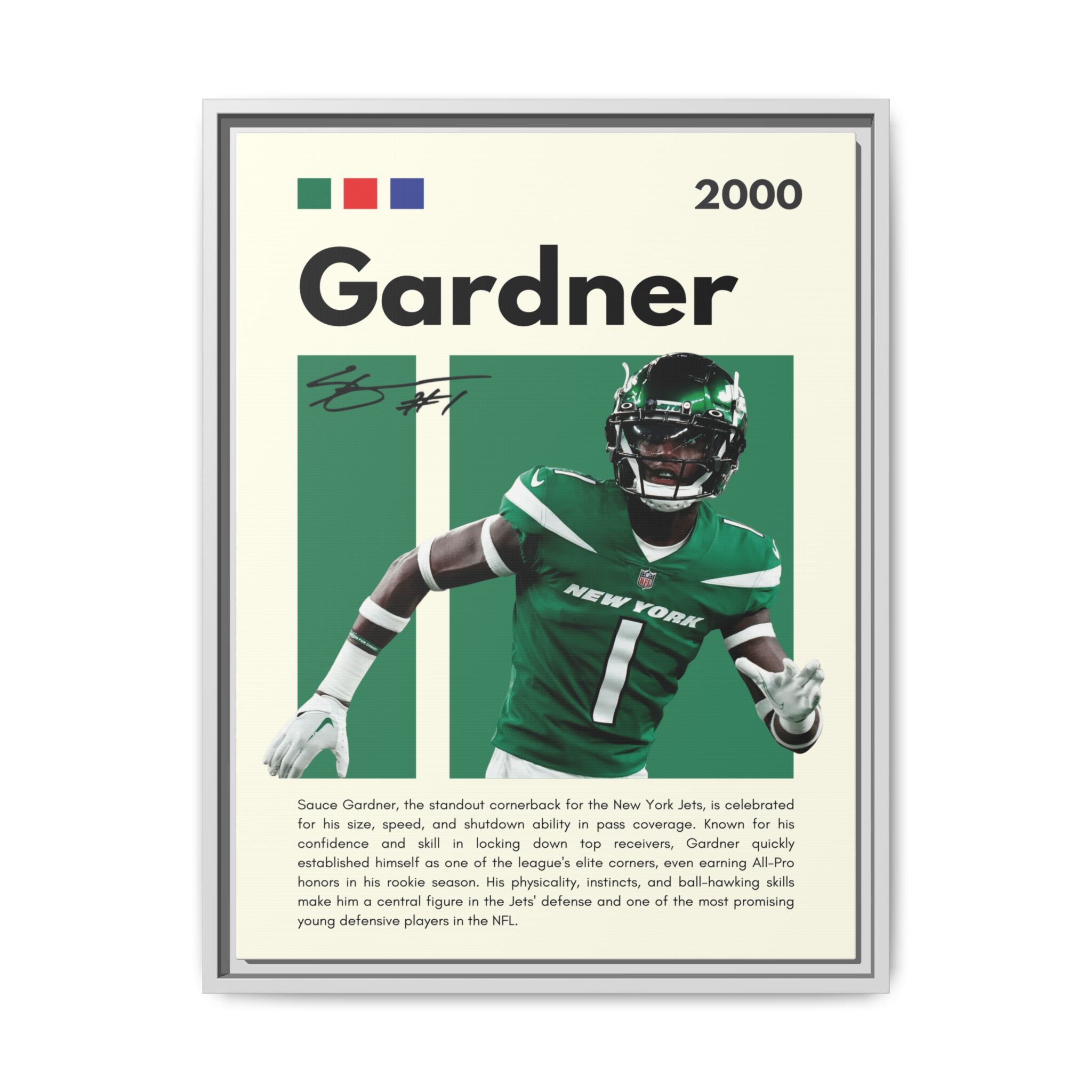 Sauce Gardner: Defensive Dynamo - Canvas Wall Art
