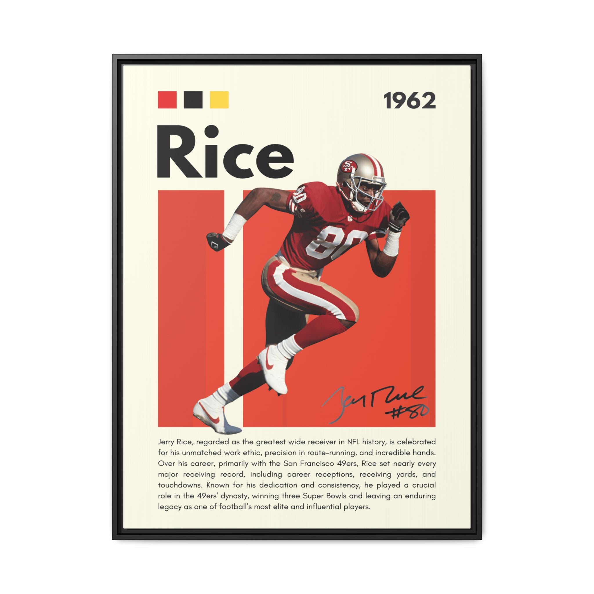 Jerry Rice: Gridiron Legend - Canvas Wall Art