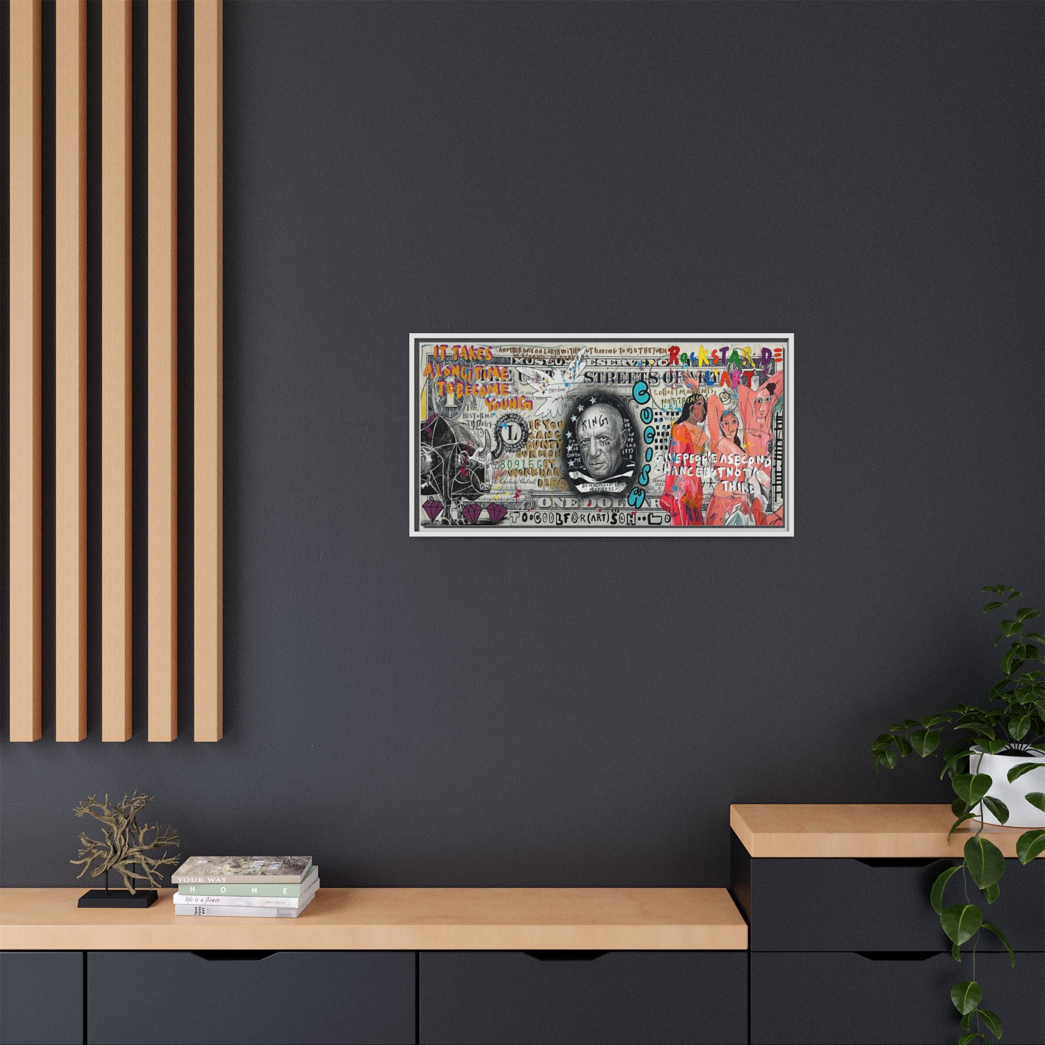 Cultural Remix: Pop Art Portrait, Street Art Legacy, Contemporary Expression - Canvas Wall Art