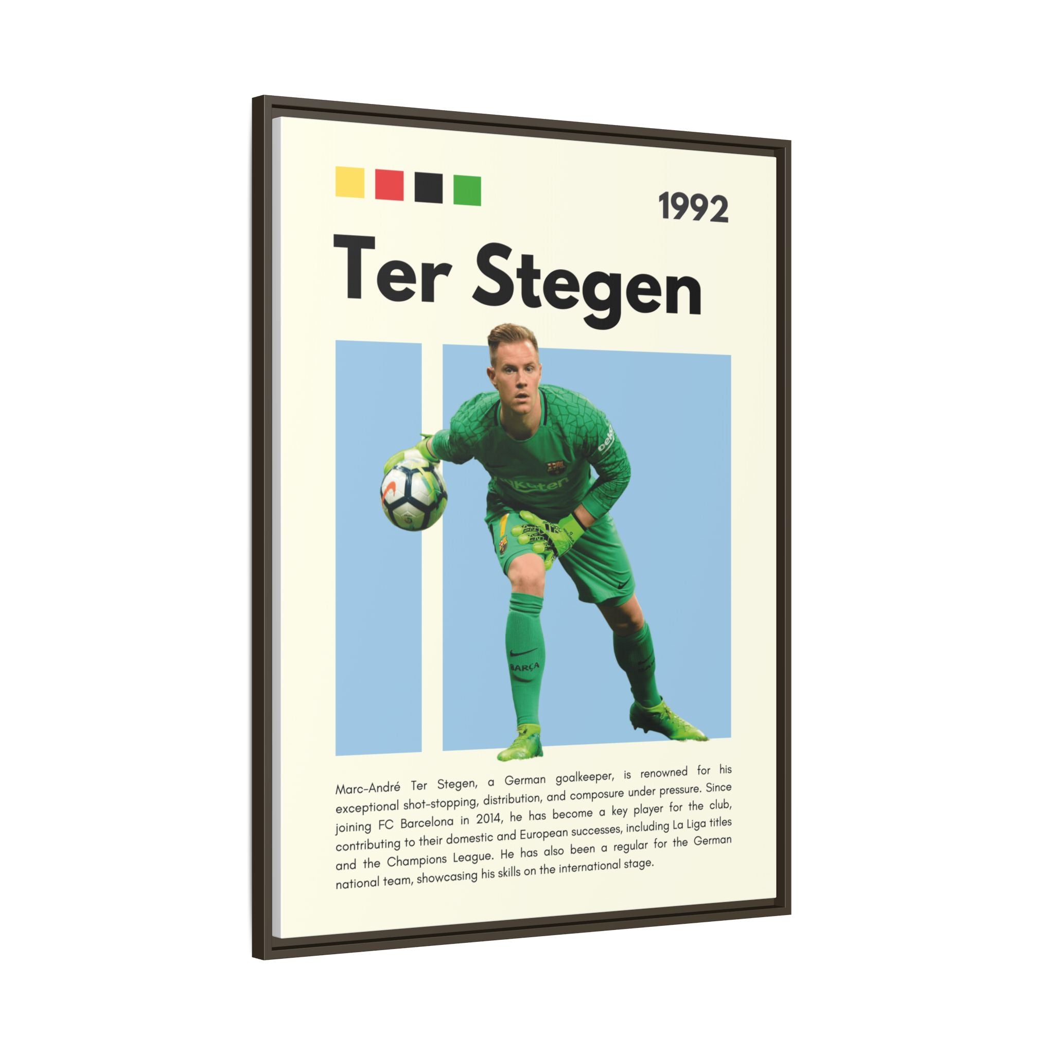 Ter Stegen: Guardian of Barcelona - Canvas Wall Art