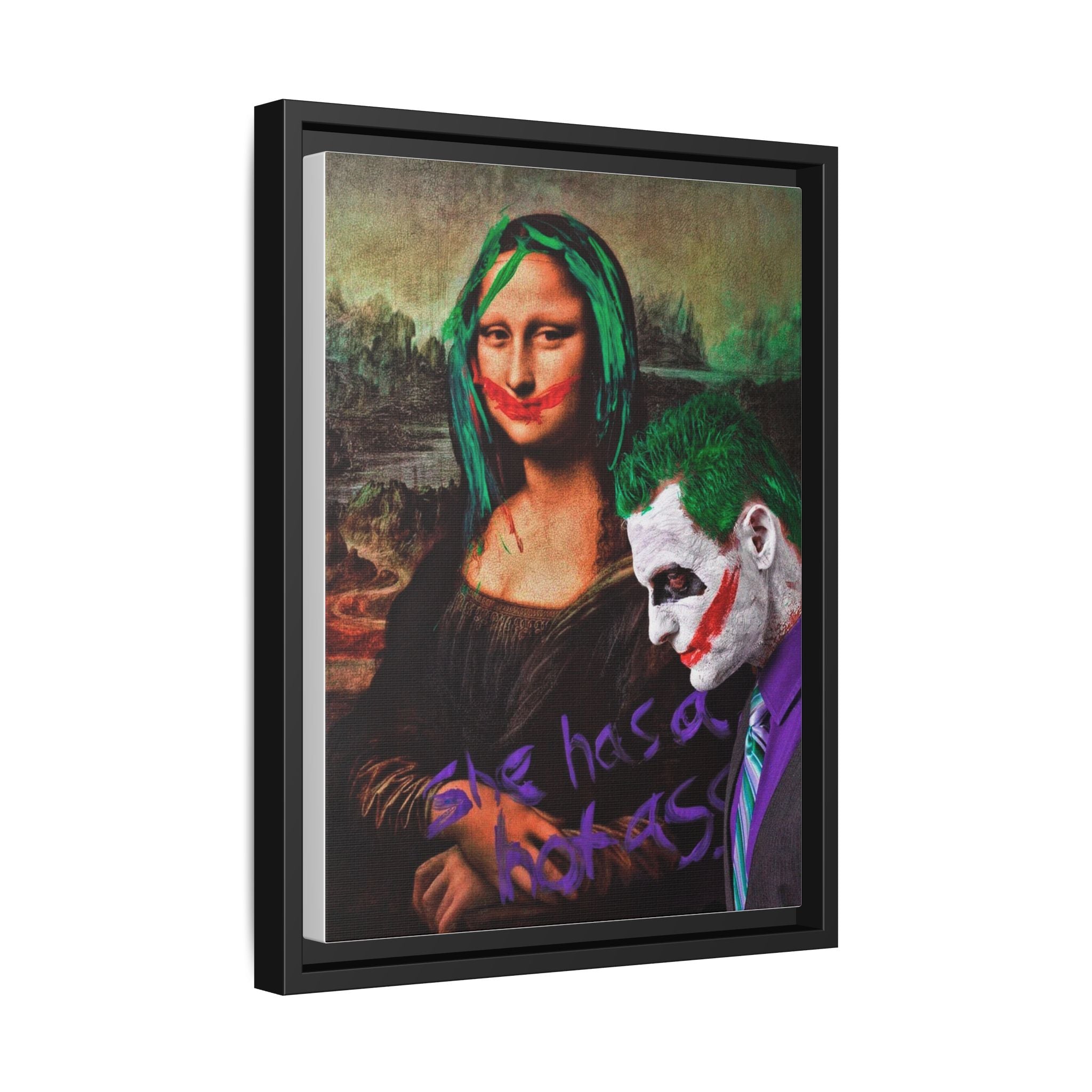 Mona Lisa Metamorphosis: Pop Culture Remix, Comic Book Reimagining - Canvas Wall Art