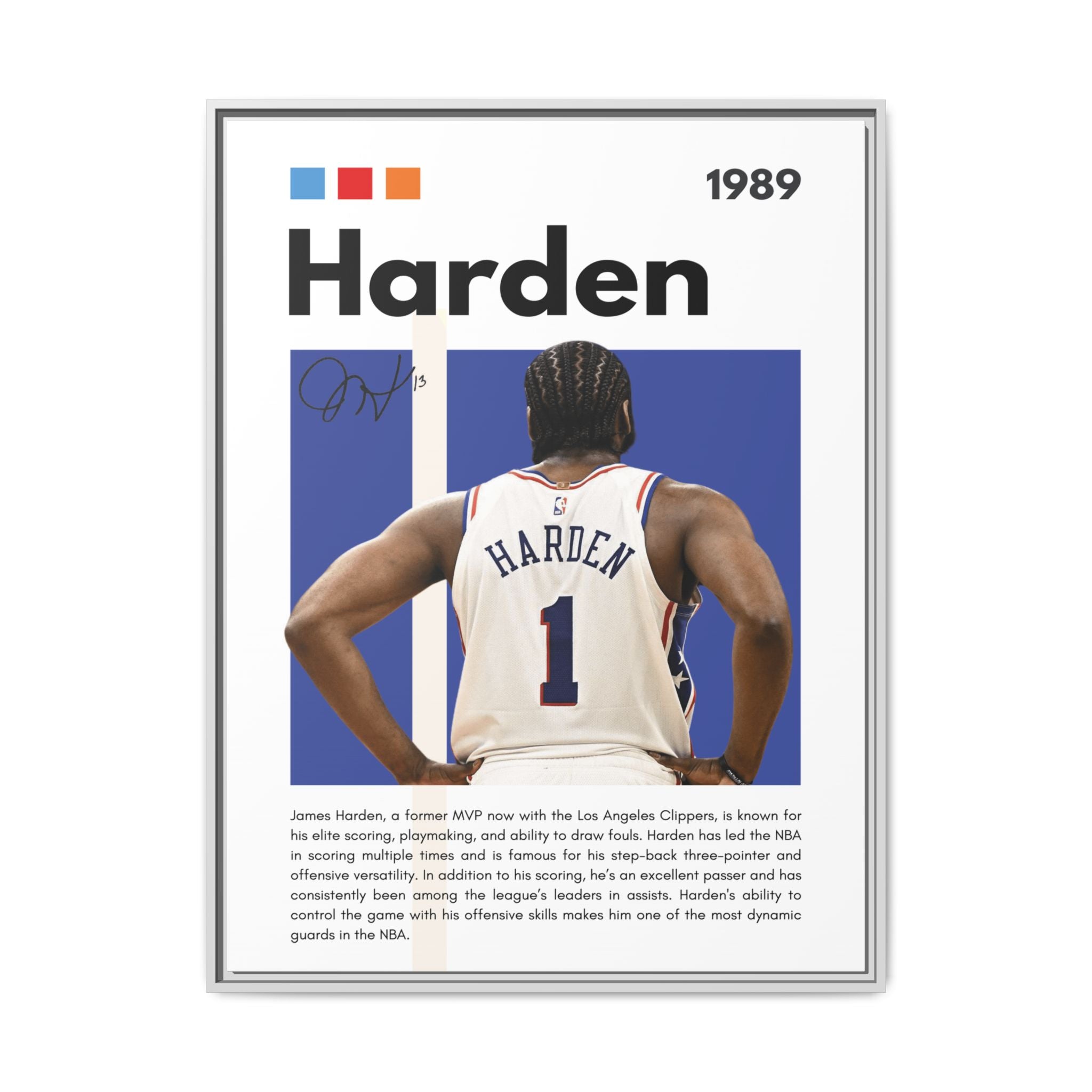 Harden's Stride - Canvas Wall Art