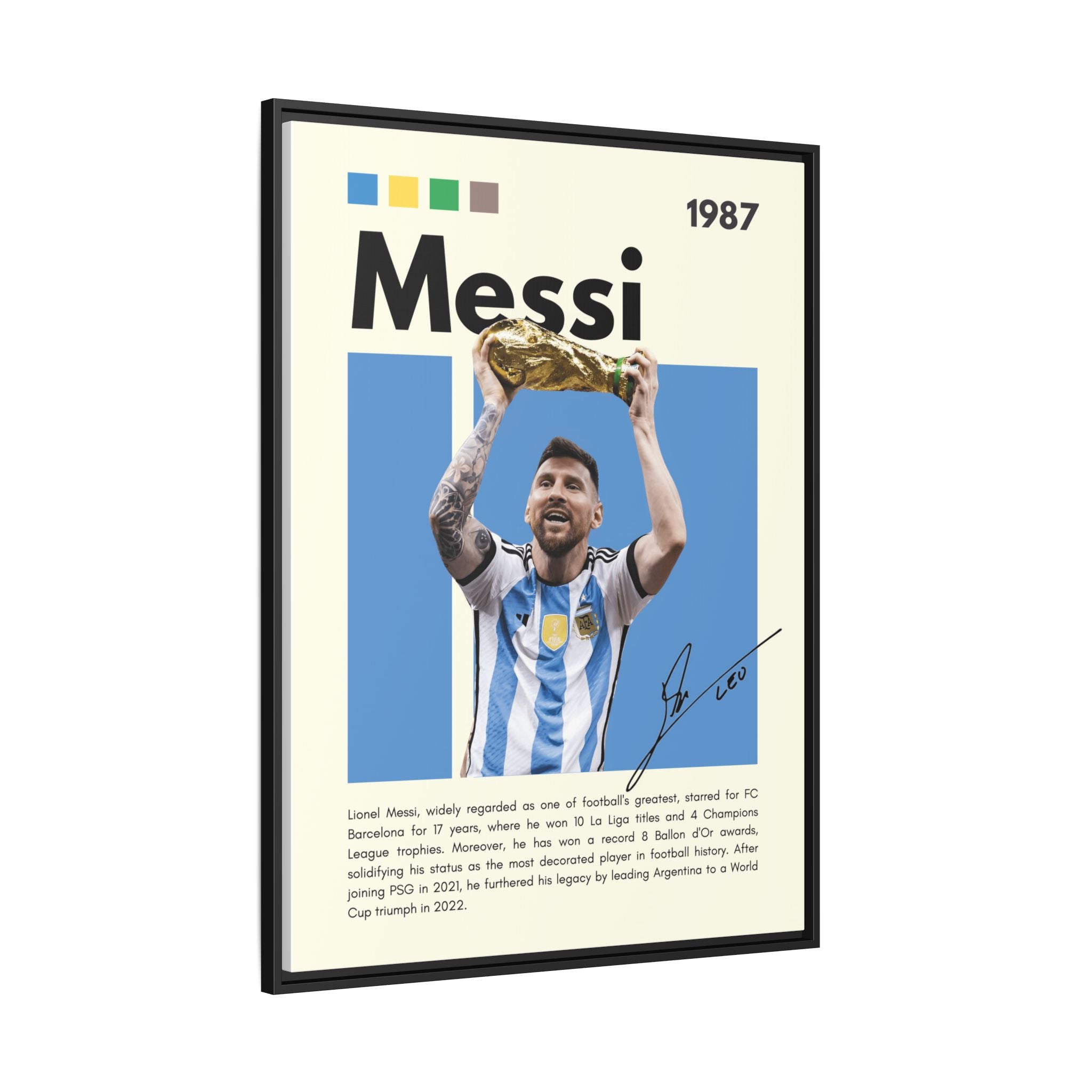 Messi's Triumph - Canvas Wall Art