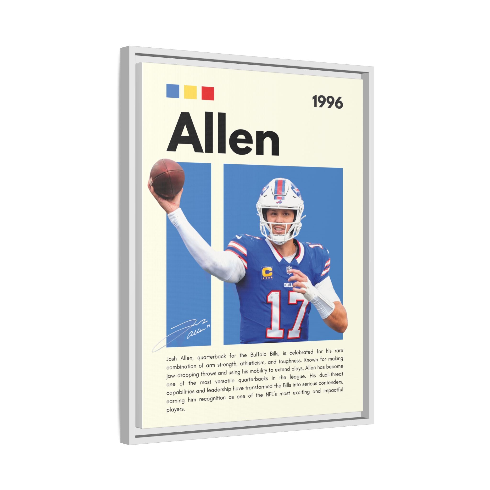 Josh Allen - Canvas Wall Art