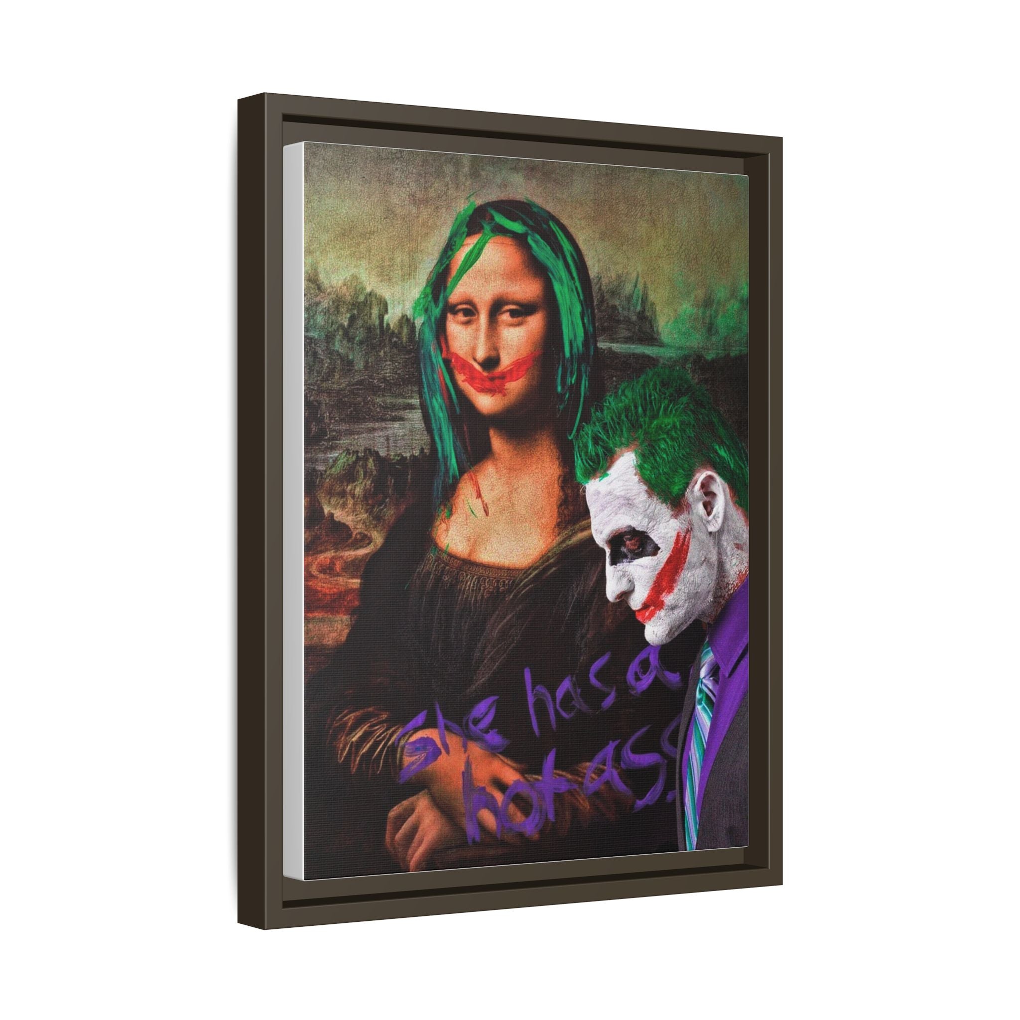 Mona Lisa Metamorphosis: Pop Culture Remix, Comic Book Reimagining - Canvas Wall Art