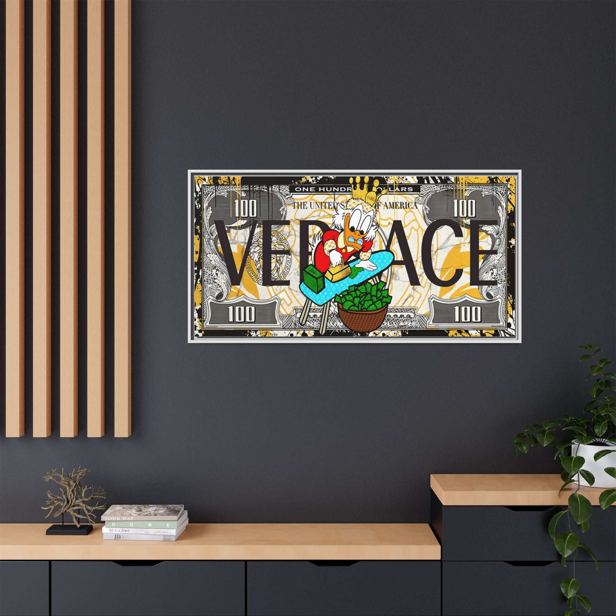 Duckonomics: Pop Art Currency Remix, Urban Financial Whimsy - Canvas Wall Art