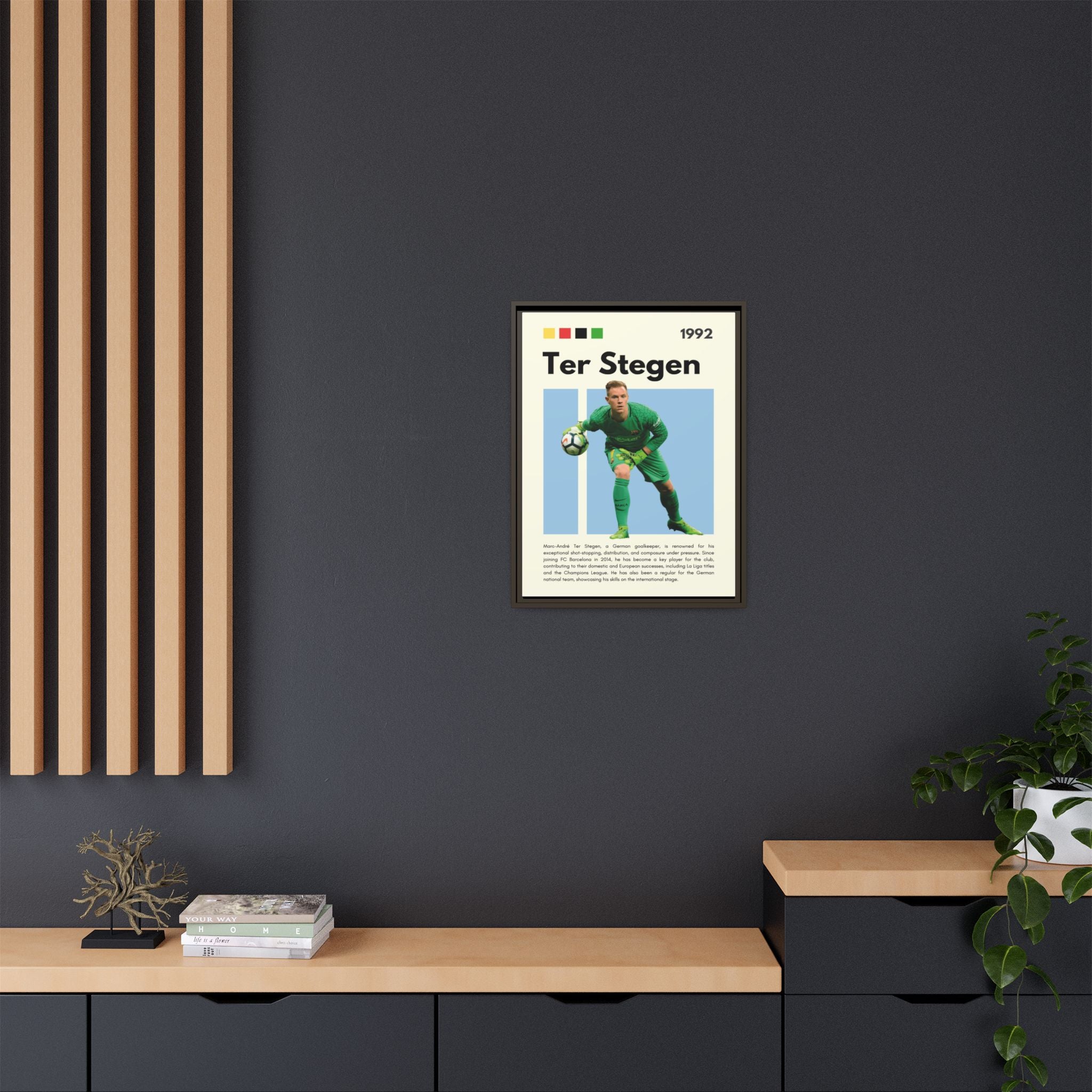 Ter Stegen: Guardian of Barcelona - Canvas Wall Art