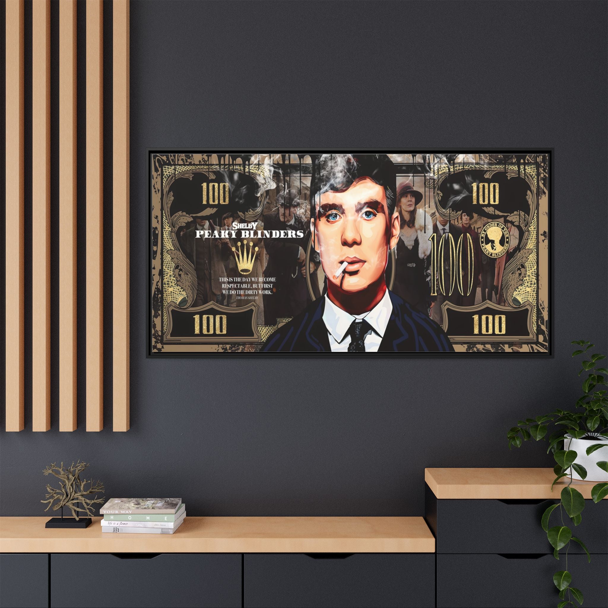 Peaky Blinders Reign: Shelby Empire Rising, Vintage Gangster Art Portrait - Canvas Wall Art