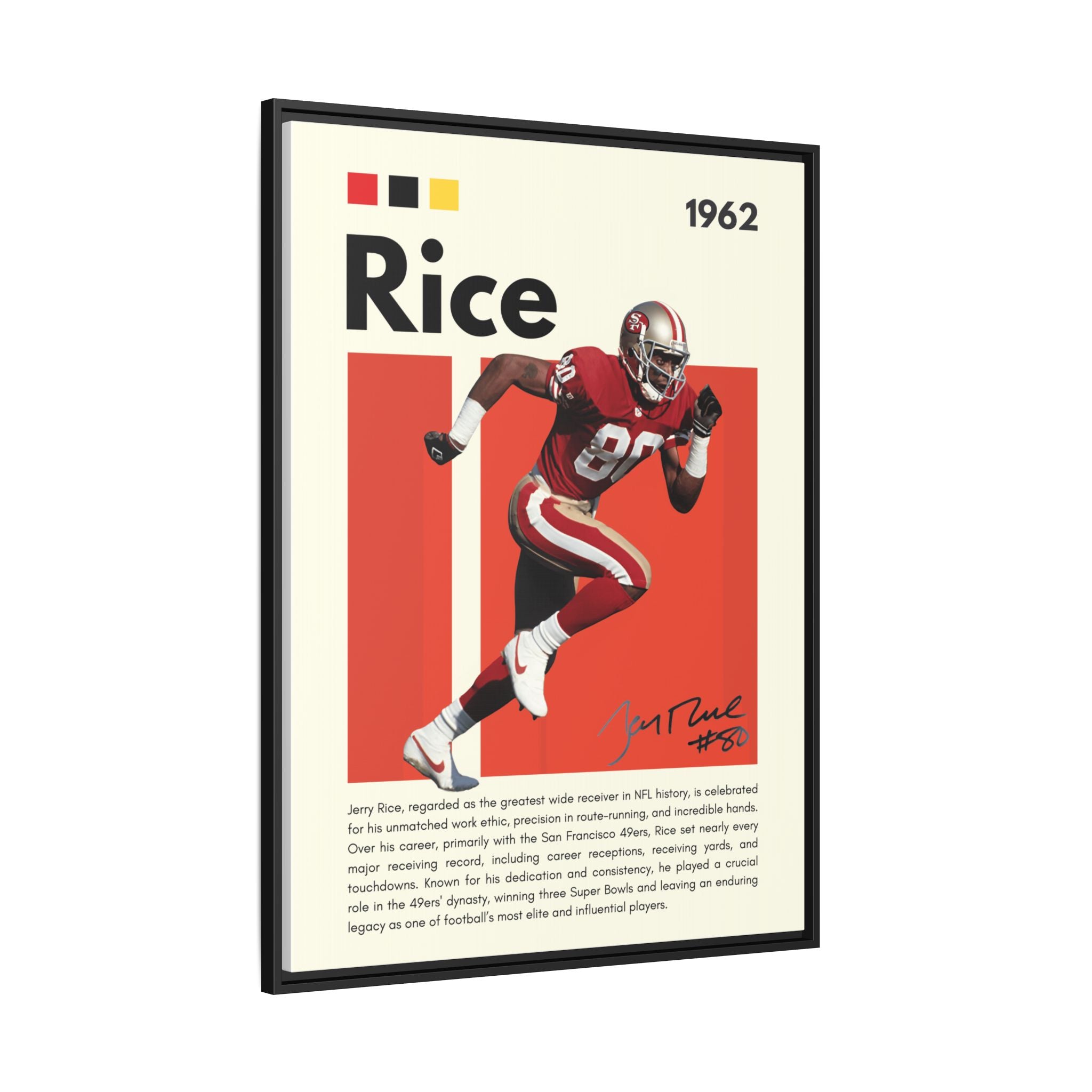 Jerry Rice: Gridiron Legend - Canvas Wall Art