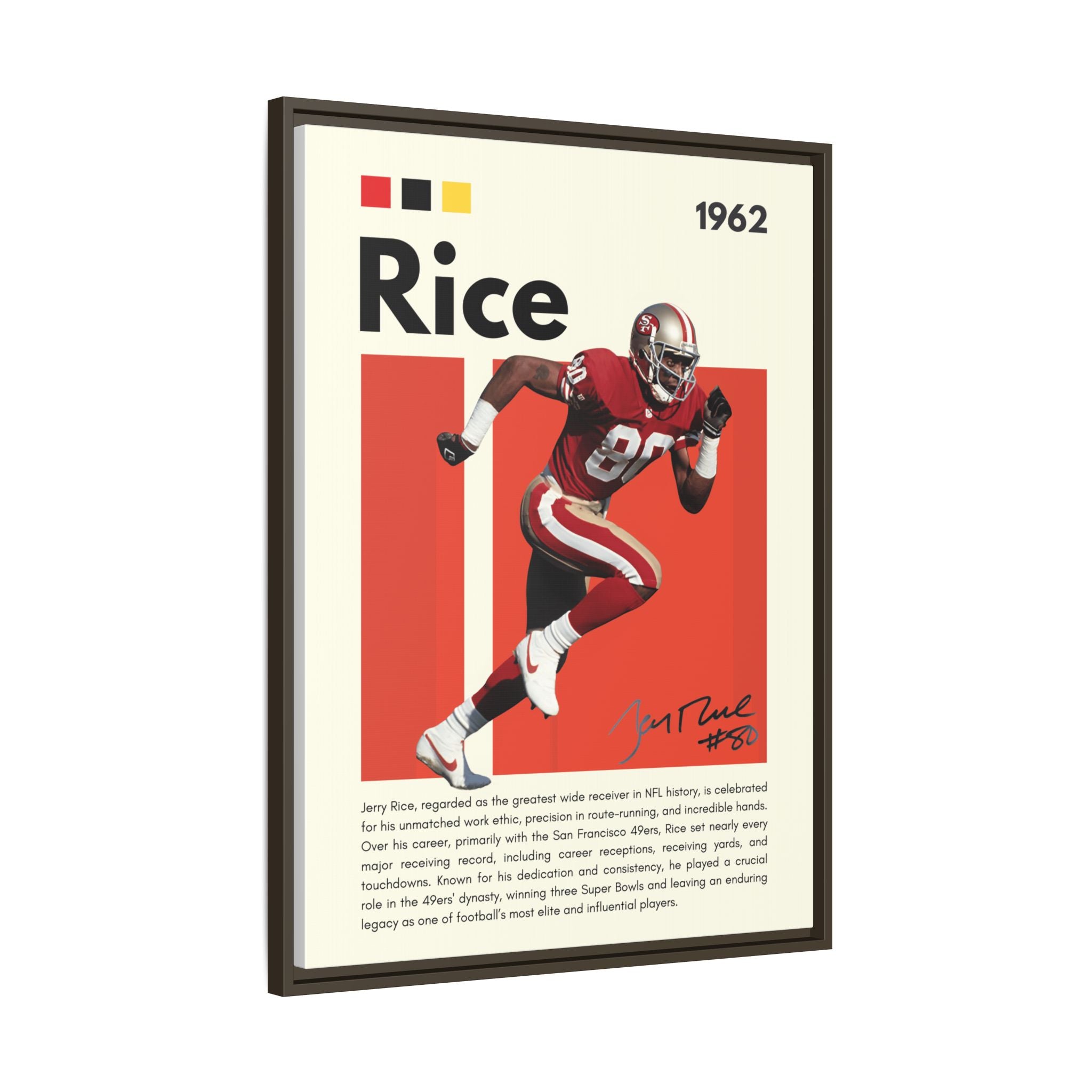 Jerry Rice: Gridiron Legend - Canvas Wall Art
