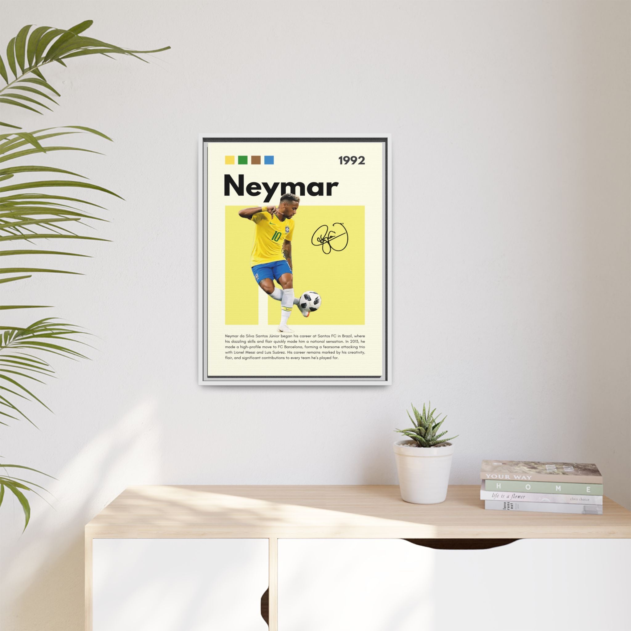 Neymar's Golden Moment - Canvas Wall Art