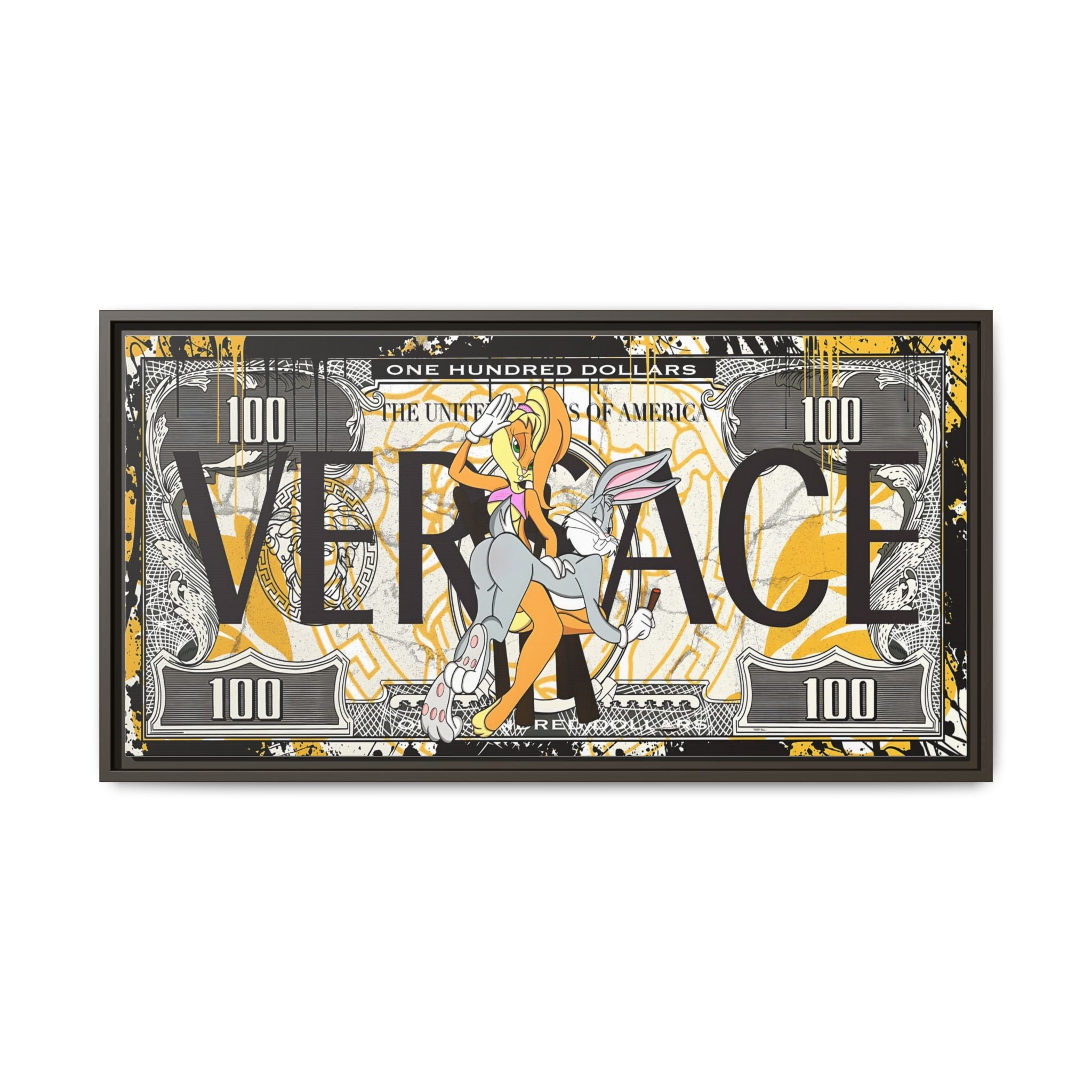 Bunny Benjamins: Pop Art Currency Remix, Looney Tunes Luxury Reimagined - Canvas Wall Art
