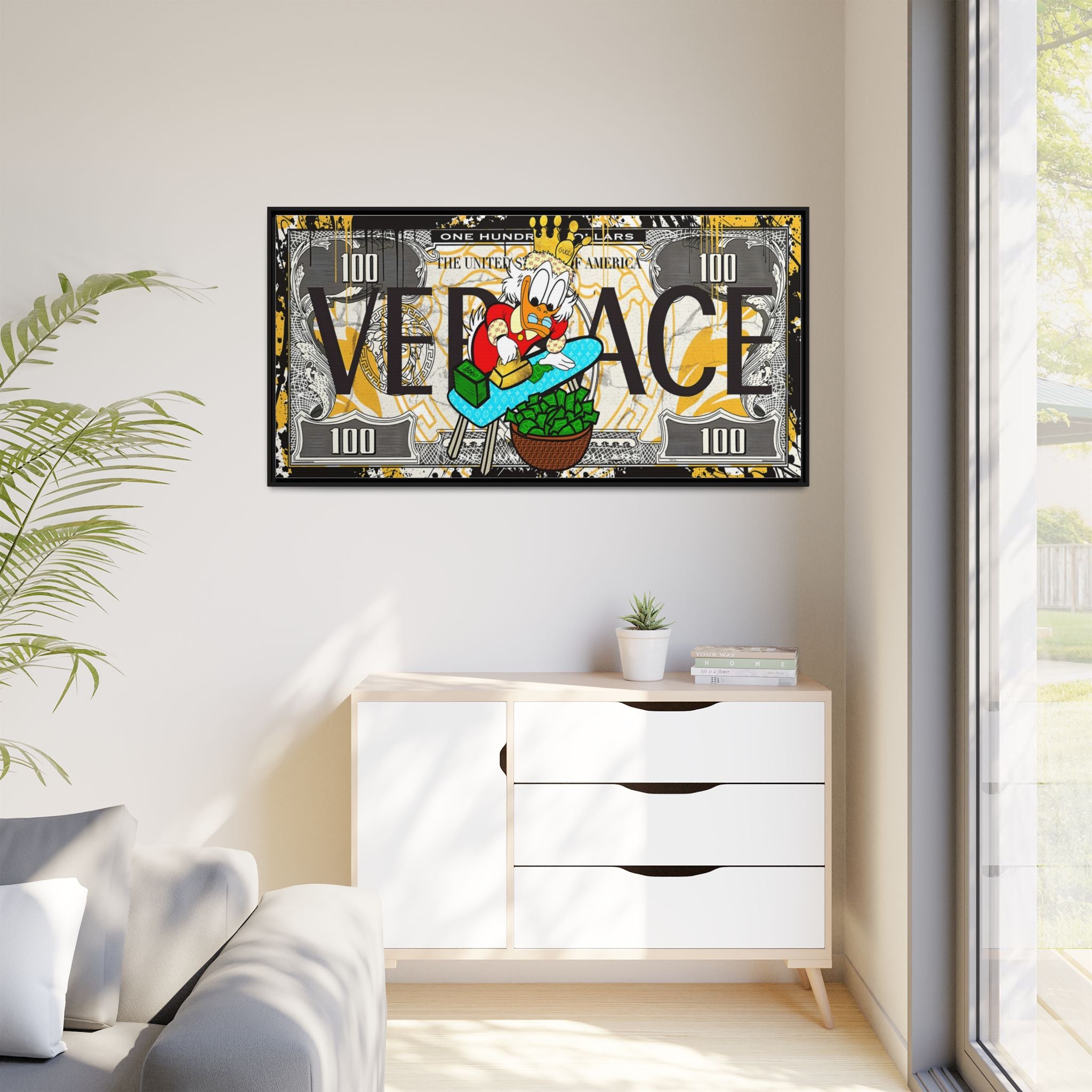 Duckonomics: Pop Art Currency Remix, Urban Financial Whimsy - Canvas Wall Art