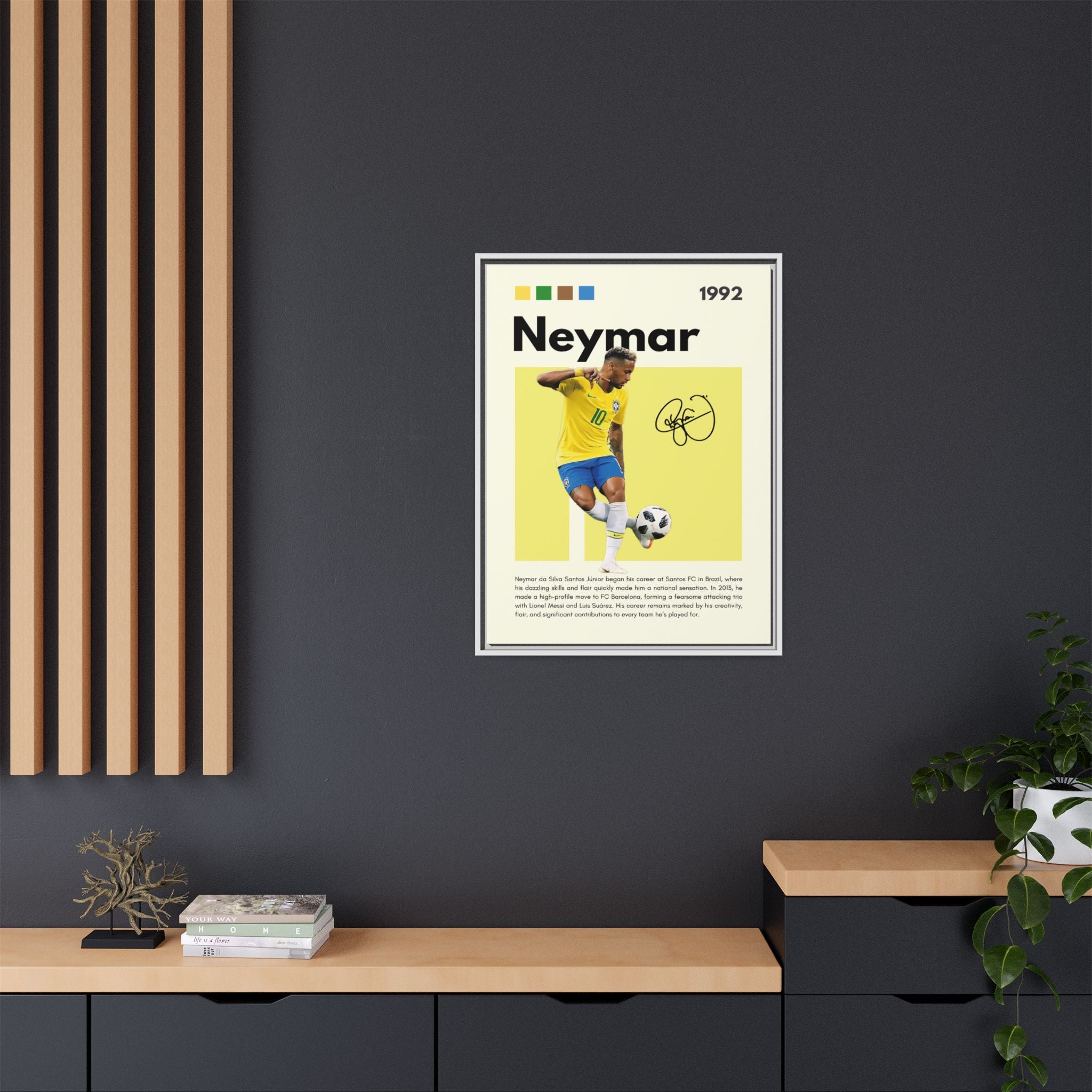Neymar's Golden Moment - Canvas Wall Art